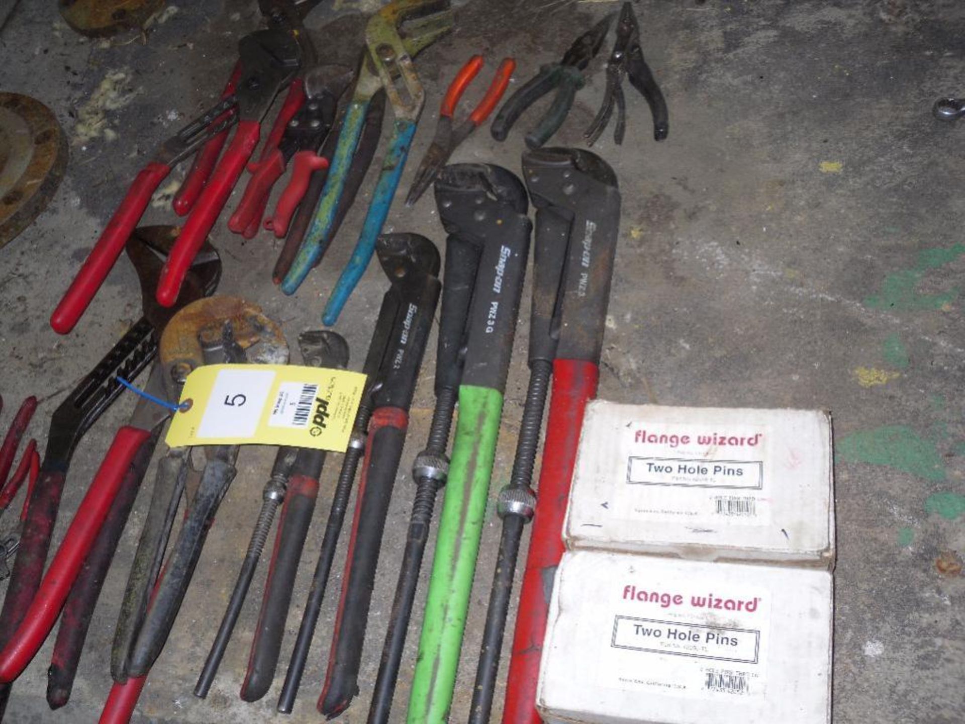 LOT: Snap-On Adjustable Pliers & Assorted Channel Lock Tools