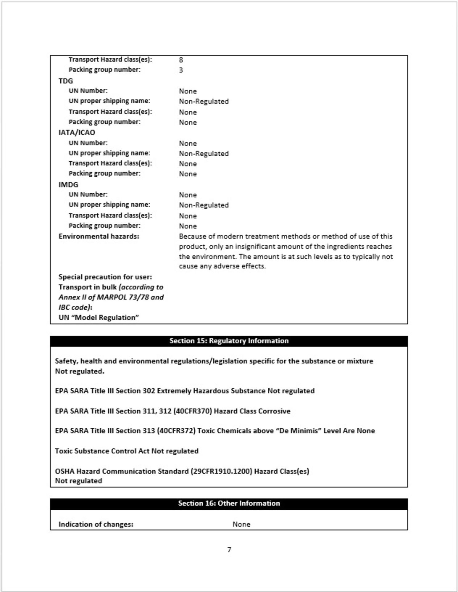 330 Gallon Tote Sandklene 950 Surface Washing Agent (Safety Data Sheets Posted as Pictures). - Image 8 of 8