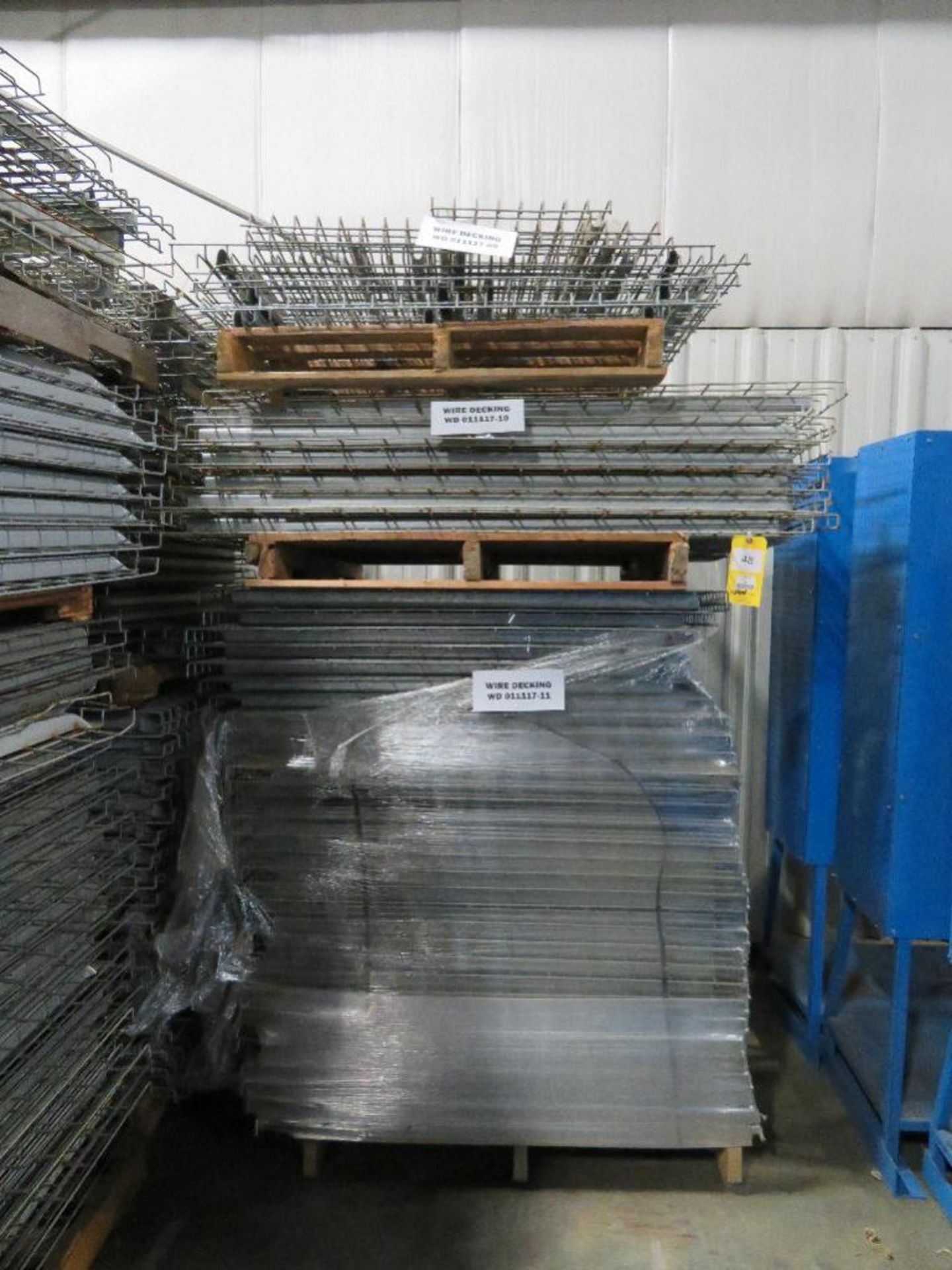 LOT: Assorted Wire Decking for Pallet Rack on (3) Pallets