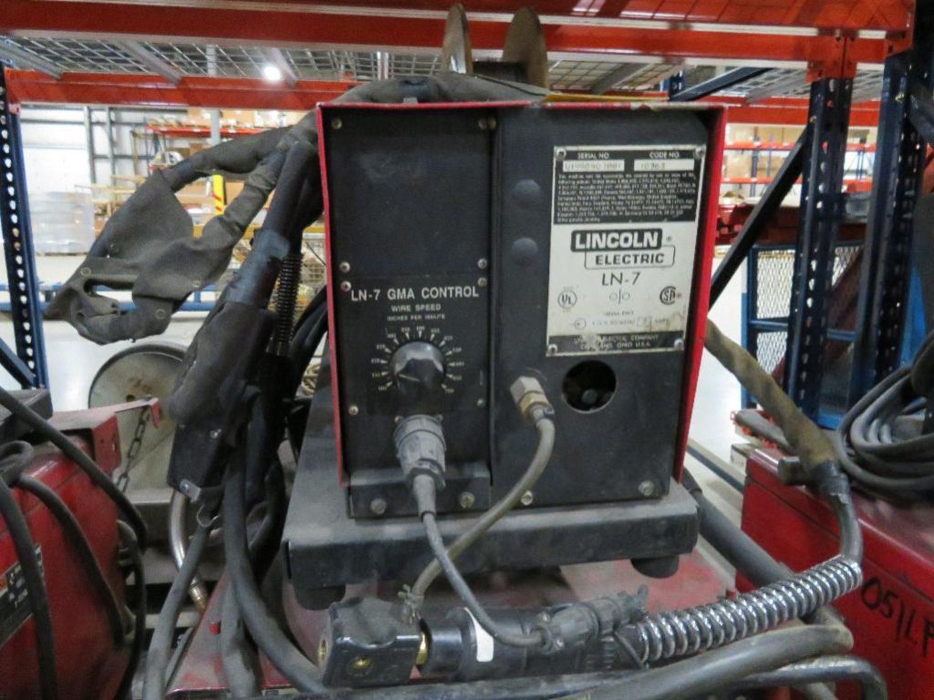 Lincoln 300 Amp Electric MIG Welder Model CV-300, S/N U1001012000, with Lincoln LN-7 Wire Feed - Image 2 of 2