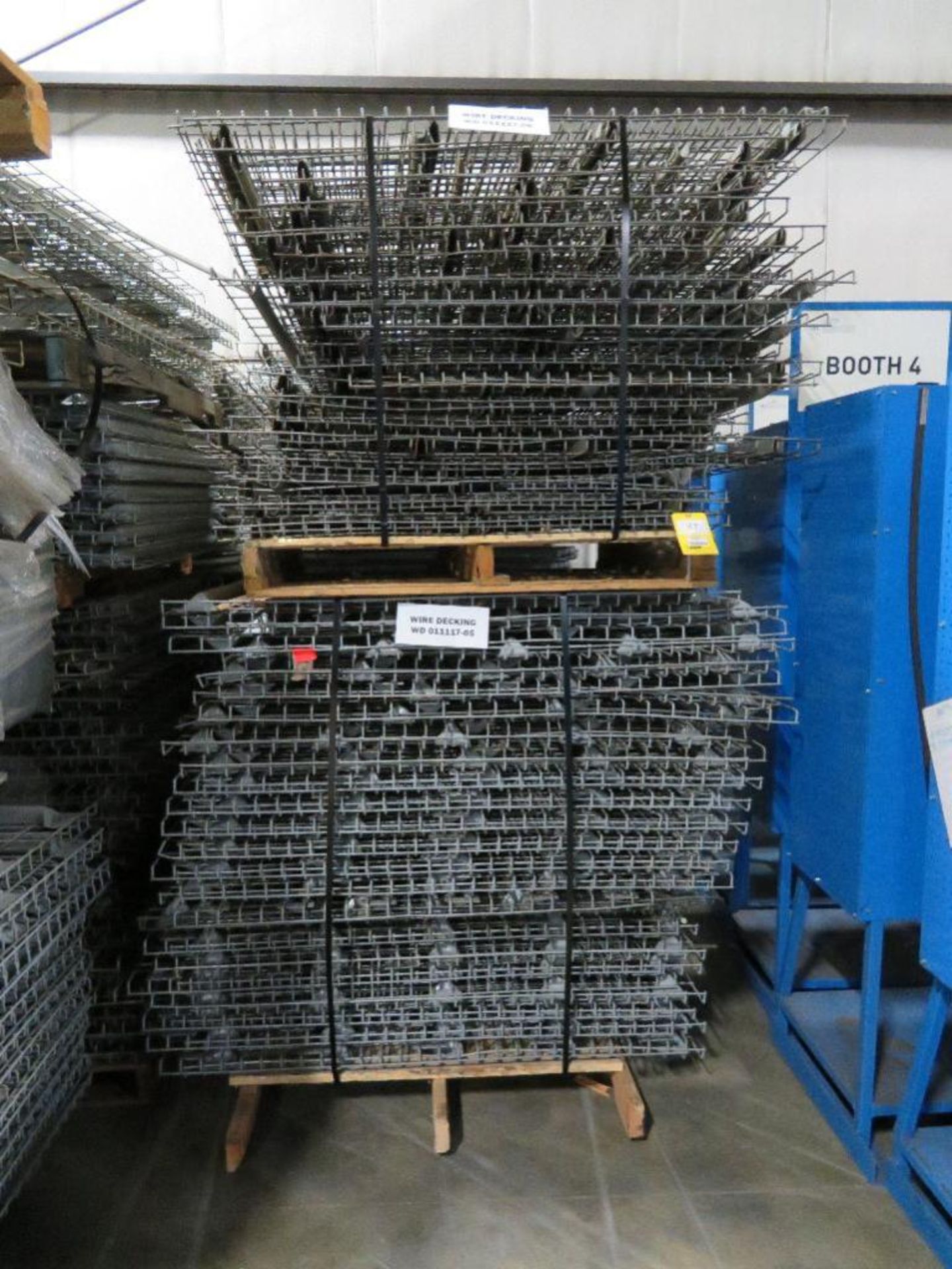 LOT: Assorted Wire Decking for Pallet Rack on (2) Pallets