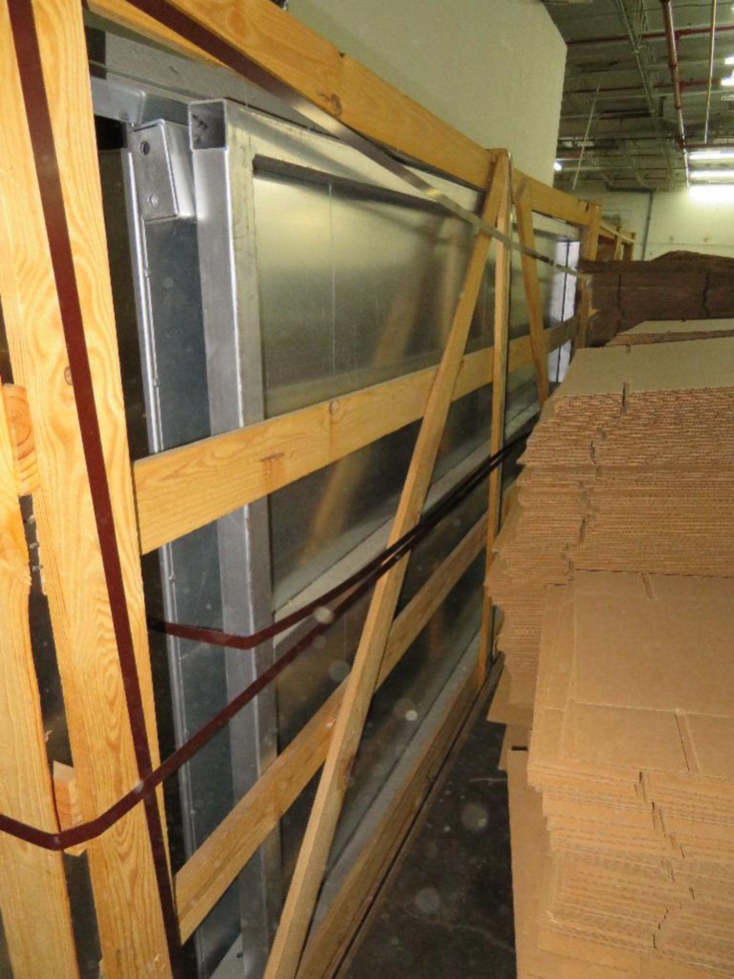 Unassembled Spray Paint Booth in (2) Shipping Crates Including Wall Panels, Lights, Venting, Circula - Image 3 of 4