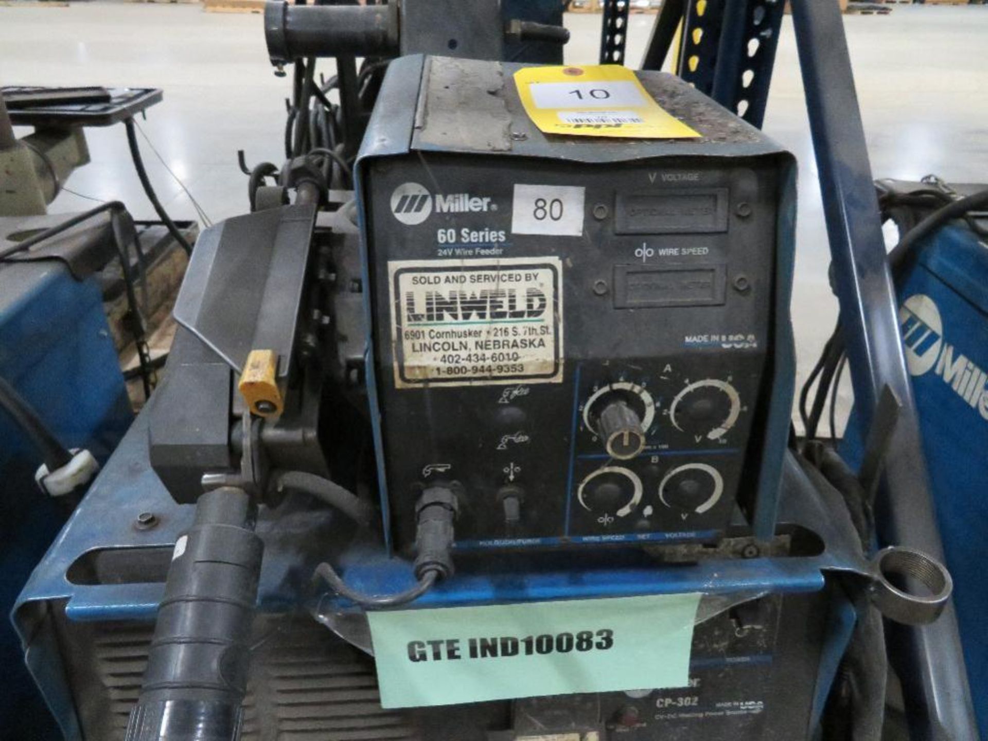 Miller 300 Amp MIG Welder Model CP-302, S/N GTEIND10083, with Miller 60 Series Wire Feed - Image 2 of 2