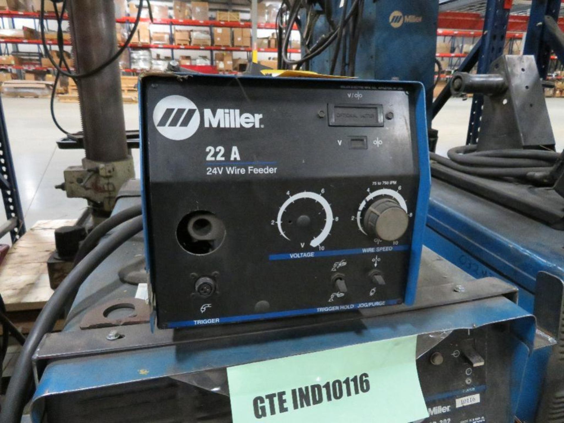 Miller 300 Amp MIG Welder Model CP-302, S/N GTEIND10116, with Miller 22A Wire Feed - Image 2 of 2