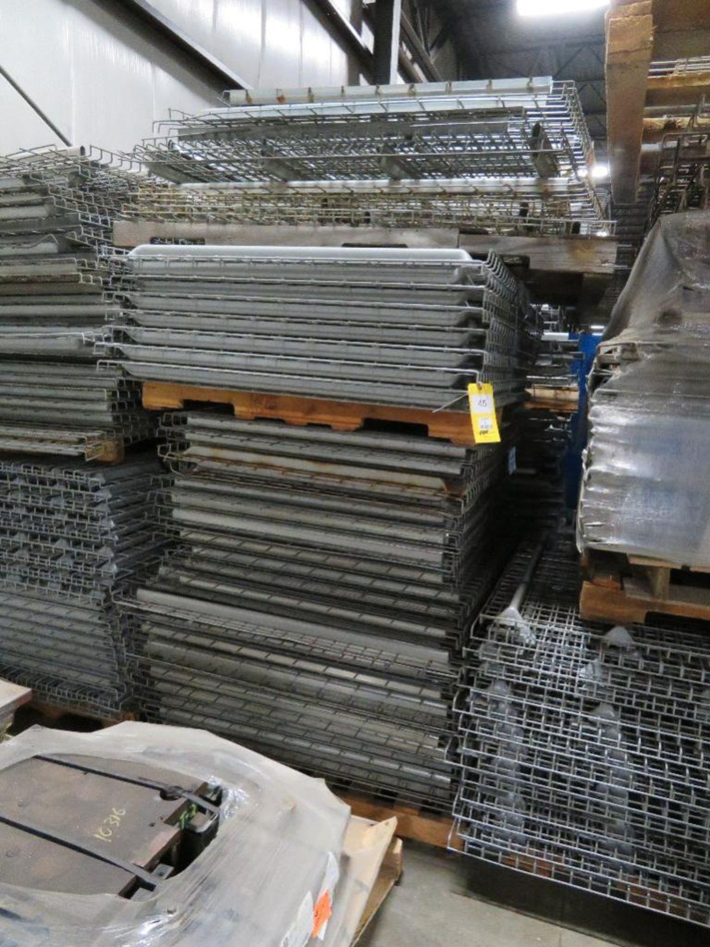 LOT: Assorted Wire Decking for Pallet Rack on (3) Pallets