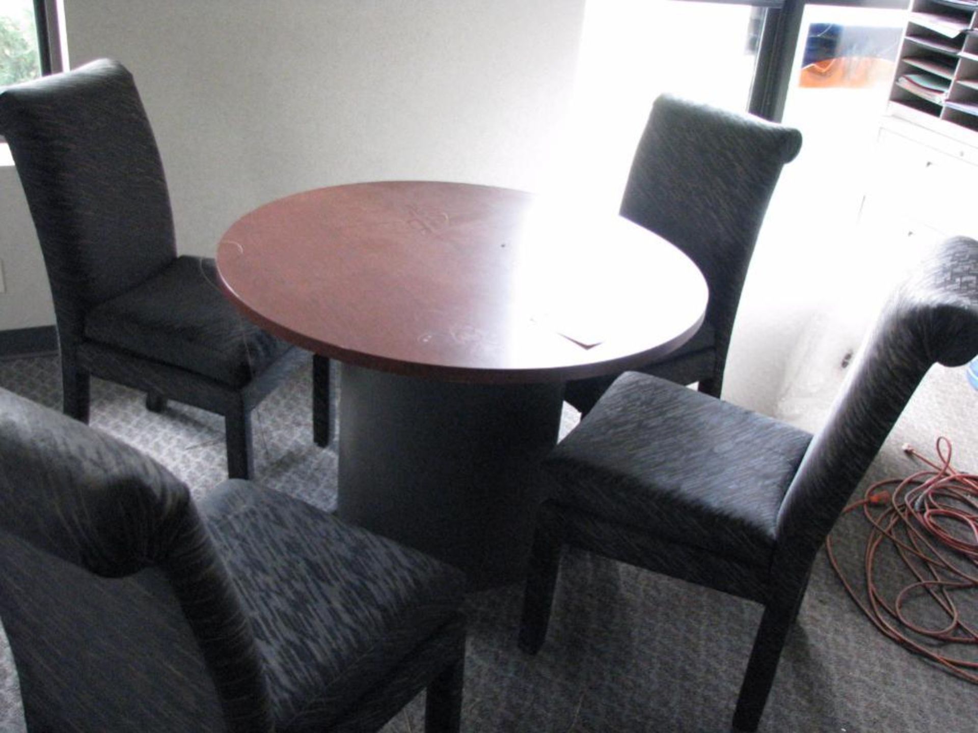 LOT: (1) 42 in. Round Table & (4) Chairs