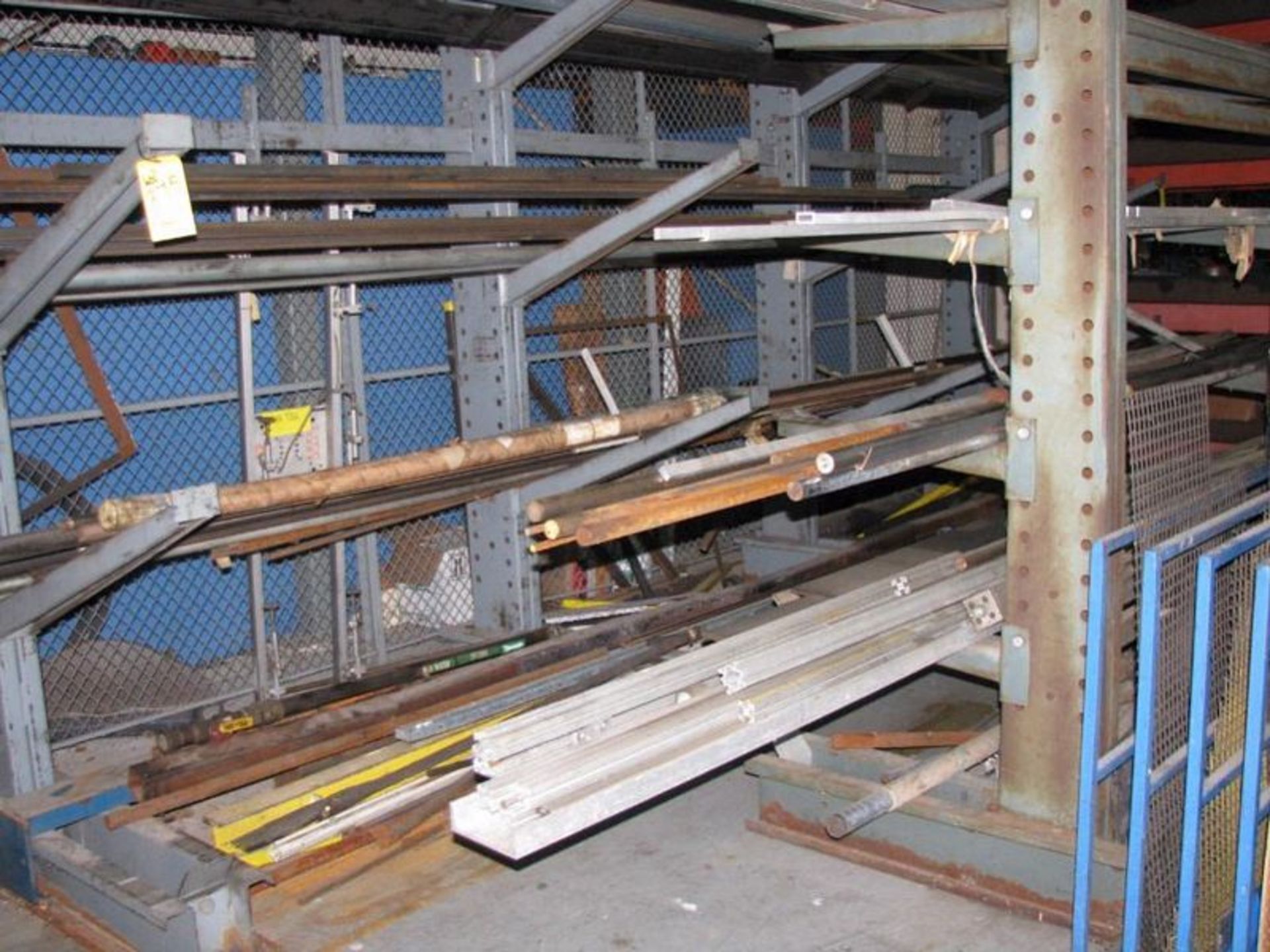 LOT: (2) Cantilever Racks with Assorted Bar Stock, Tubing, Angle - Image 9 of 12