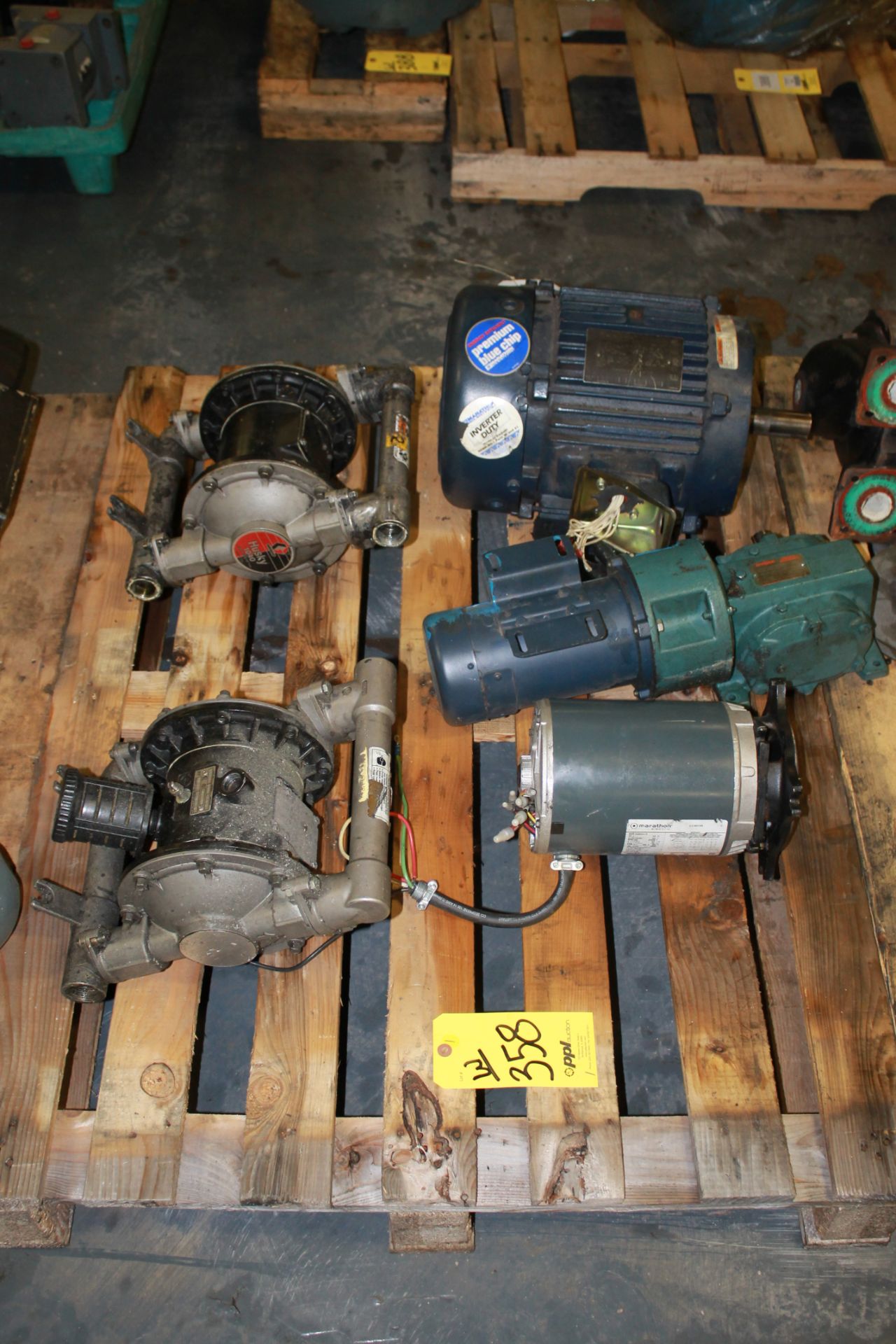 LOT: Assorted Motors & Pumps on (2) Skids - Image 6 of 6