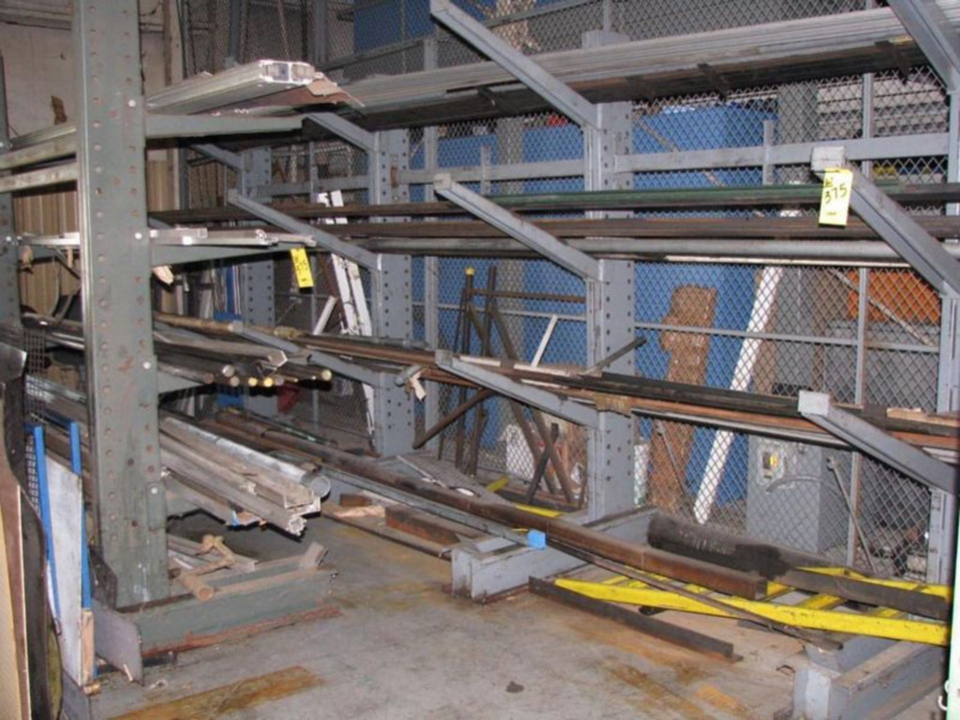 LOT: (2) Cantilever Racks with Assorted Bar Stock, Tubing, Angle - Image 2 of 12