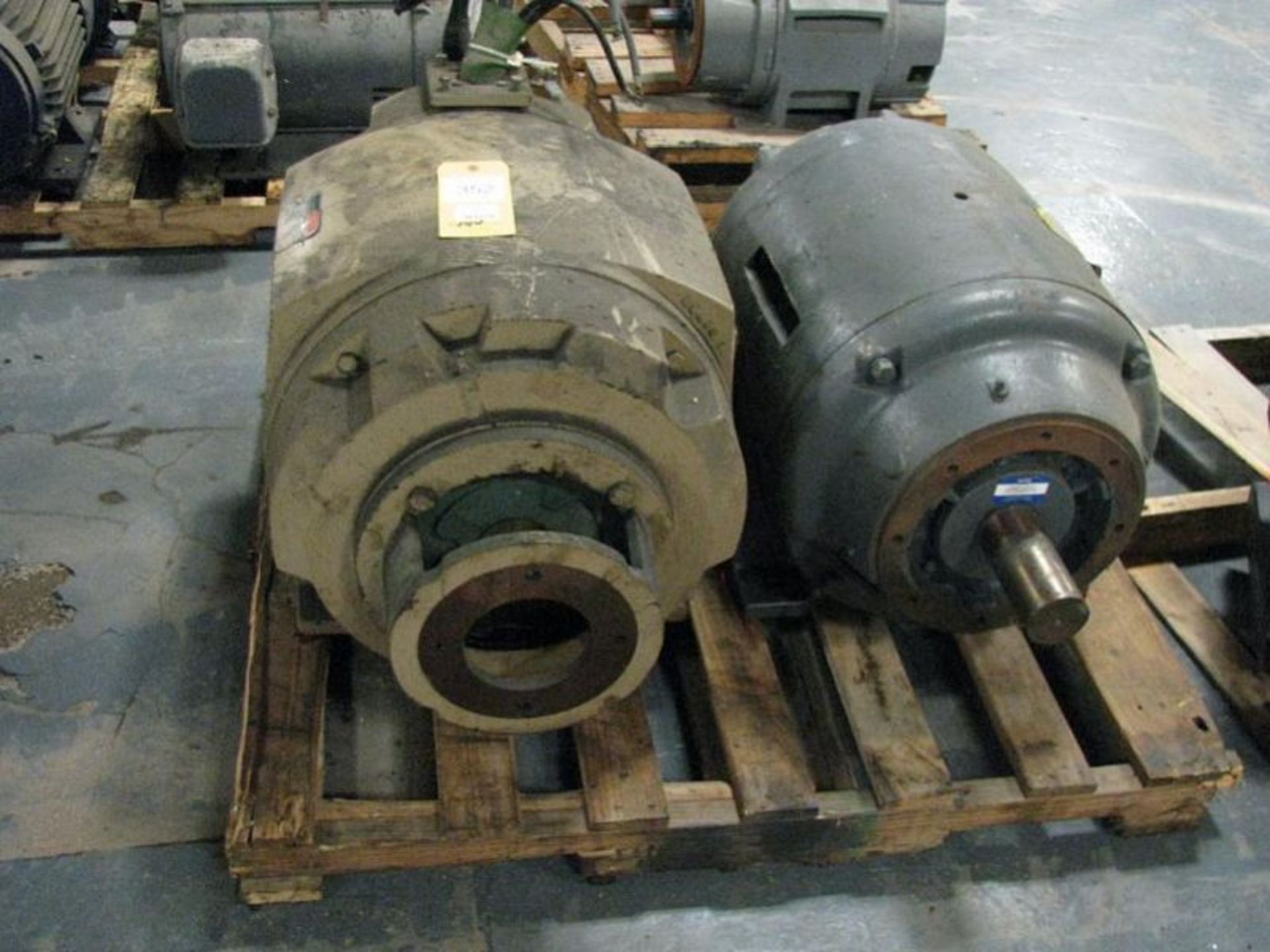 LOT: (2) Assorted Motors - (1) 100 HP, (1) 75 HP on (1) Skid - Image 2 of 3