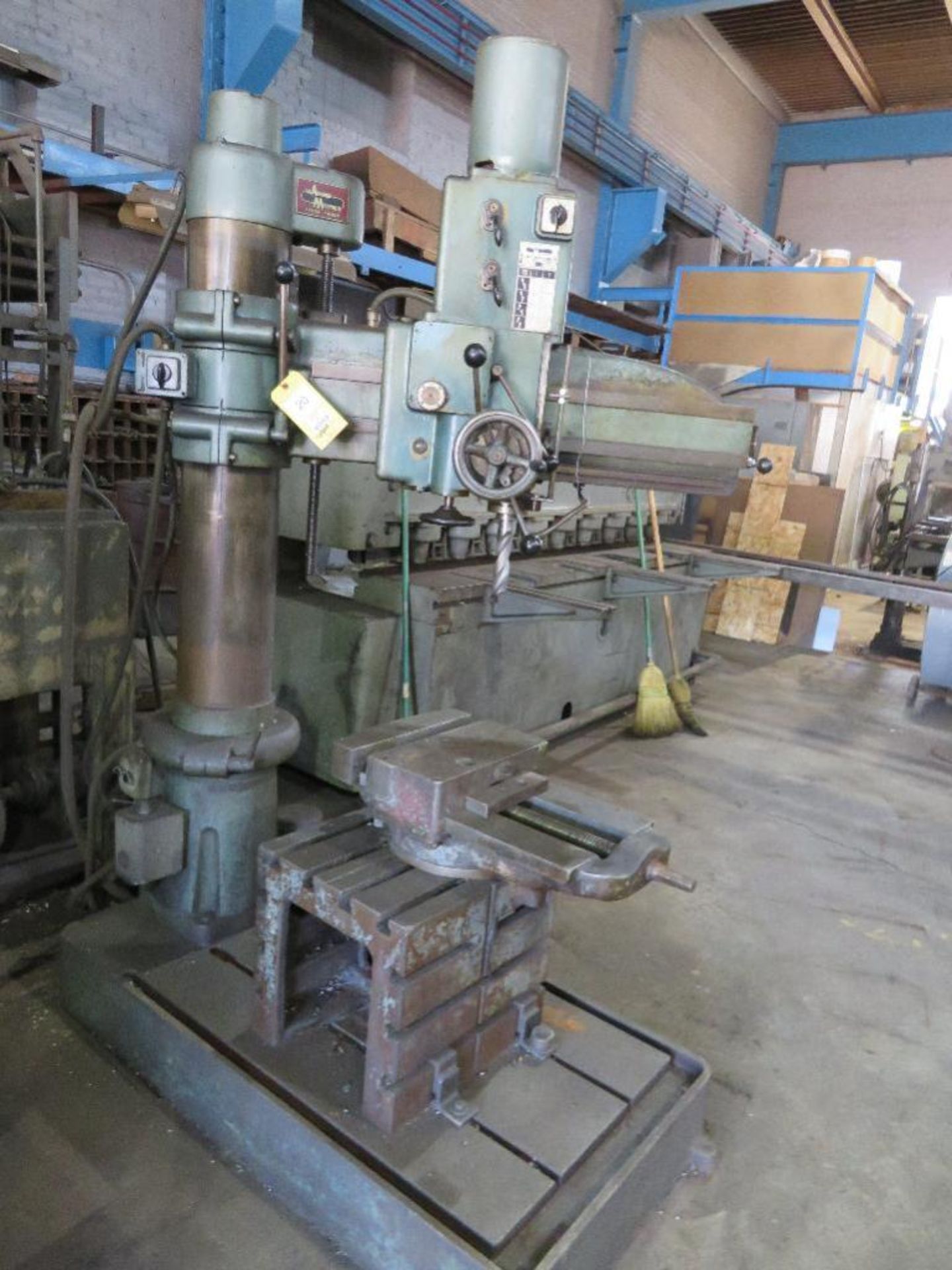 Arboga 3 ft. Arm x 9 in. Column Radial Drill Model RLM3508, S/N 185546, Power Elevation, 28 in. x 41