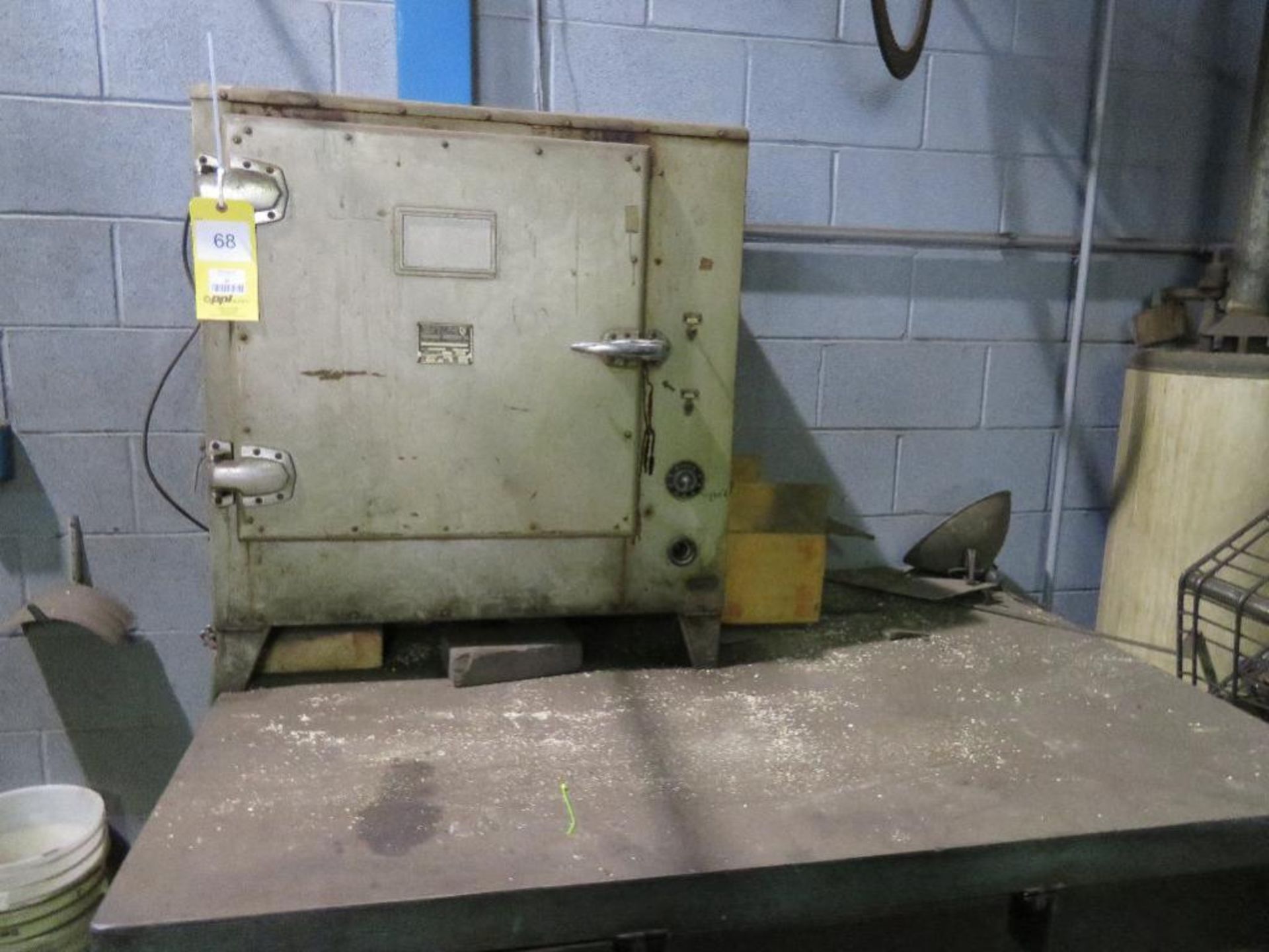 LOT: Steel Work Bench with Precision Scientific Oven
