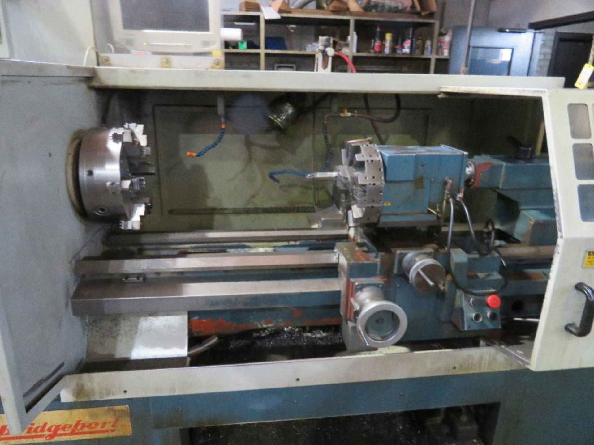 Bridgeport CNC Lathe Model E-Z Path II, S/N 002-81198-349, 12 in. 6-Jaw Chuck, 12 Position Turret, T - Image 2 of 4