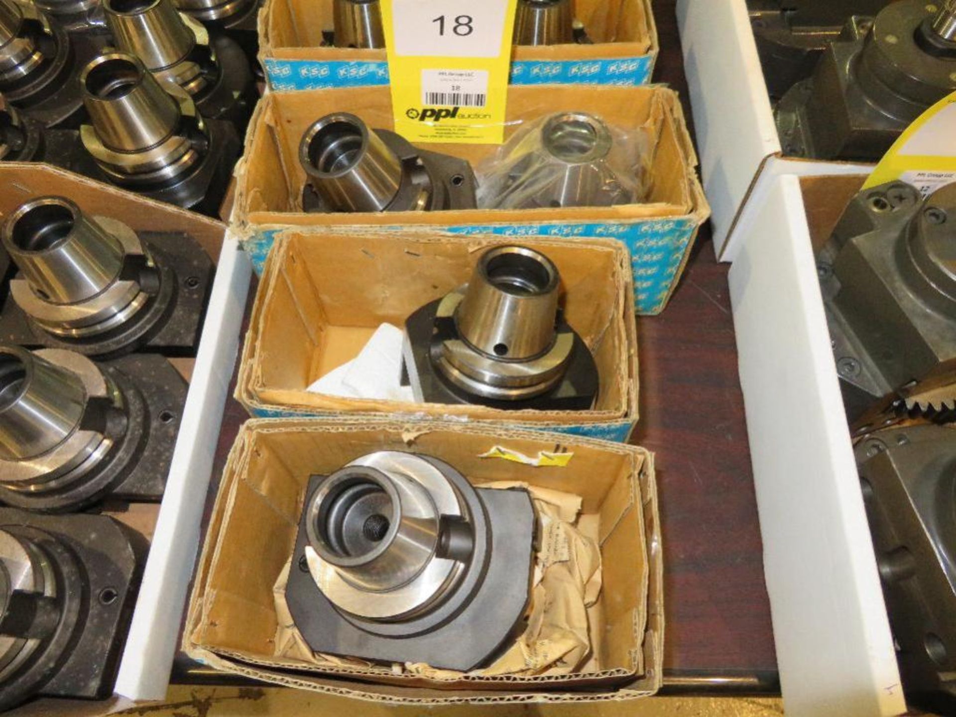 LOT: (4) Assorted New Seiki Tool Holders ? (2) KV45-TB1, (1) KV45A-TA1-1-1/4, (1) KV45-TB1-1/4