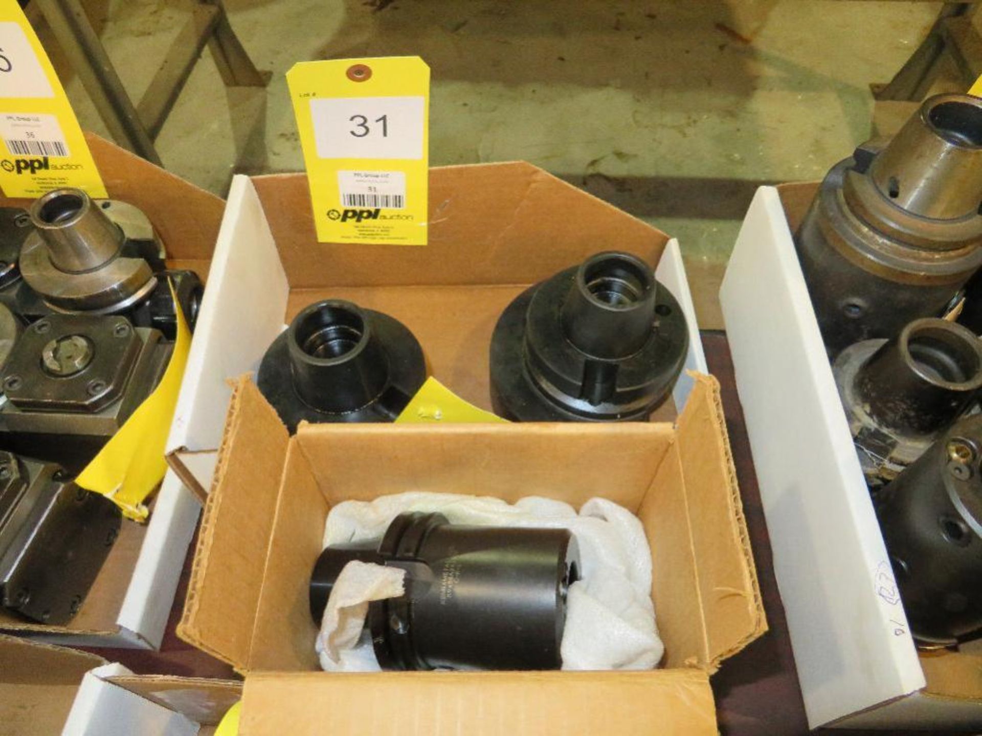 LOT: (3) Assorted Tool Holders ? (1) Kennametal KV45-BA24350F, (1) Seiki KV5045-ETAL-20F-MF14640-UA6