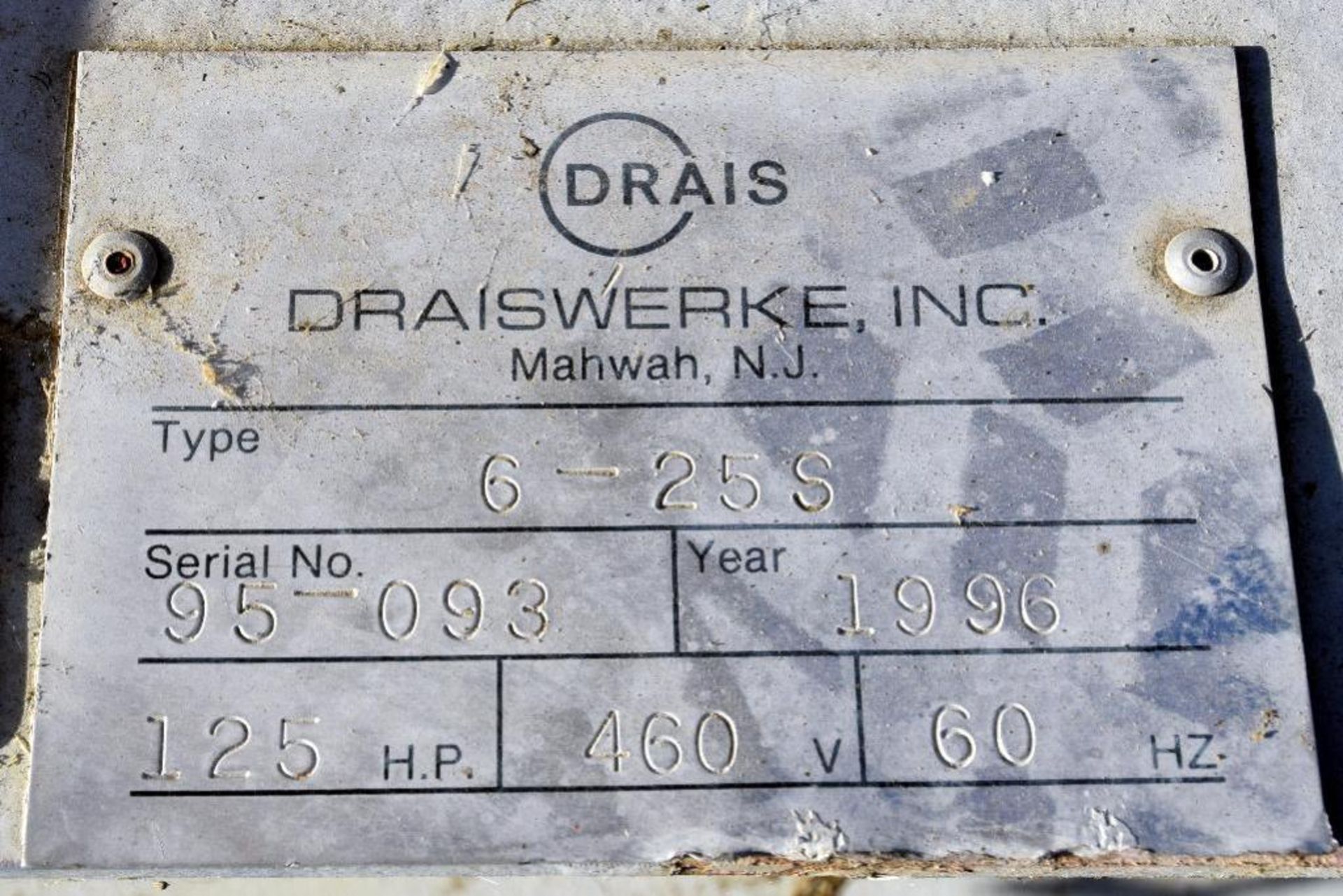 Drais Draiswerke Gelimat Thermokinetic Mixing Compounding Machine, Model G-25S, Stainless Steel. Nom - Image 14 of 14