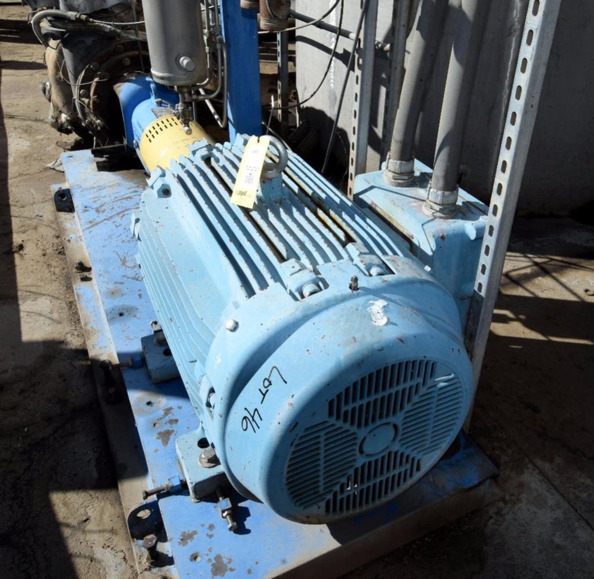 Discflo Pump, Stainless Steel, Model 806-17, Discpac 2HHD, Serial# 6669. Driven by a 200hp XP motor. - Image 4 of 11