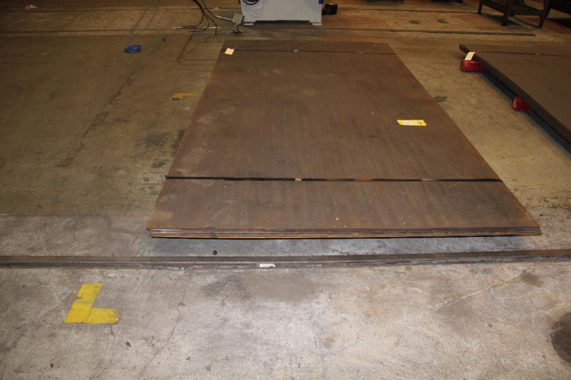 LOT: (8) Sheets .125 in. x 60 in. x 120 in. Bullet Proof Armor Steel Plate