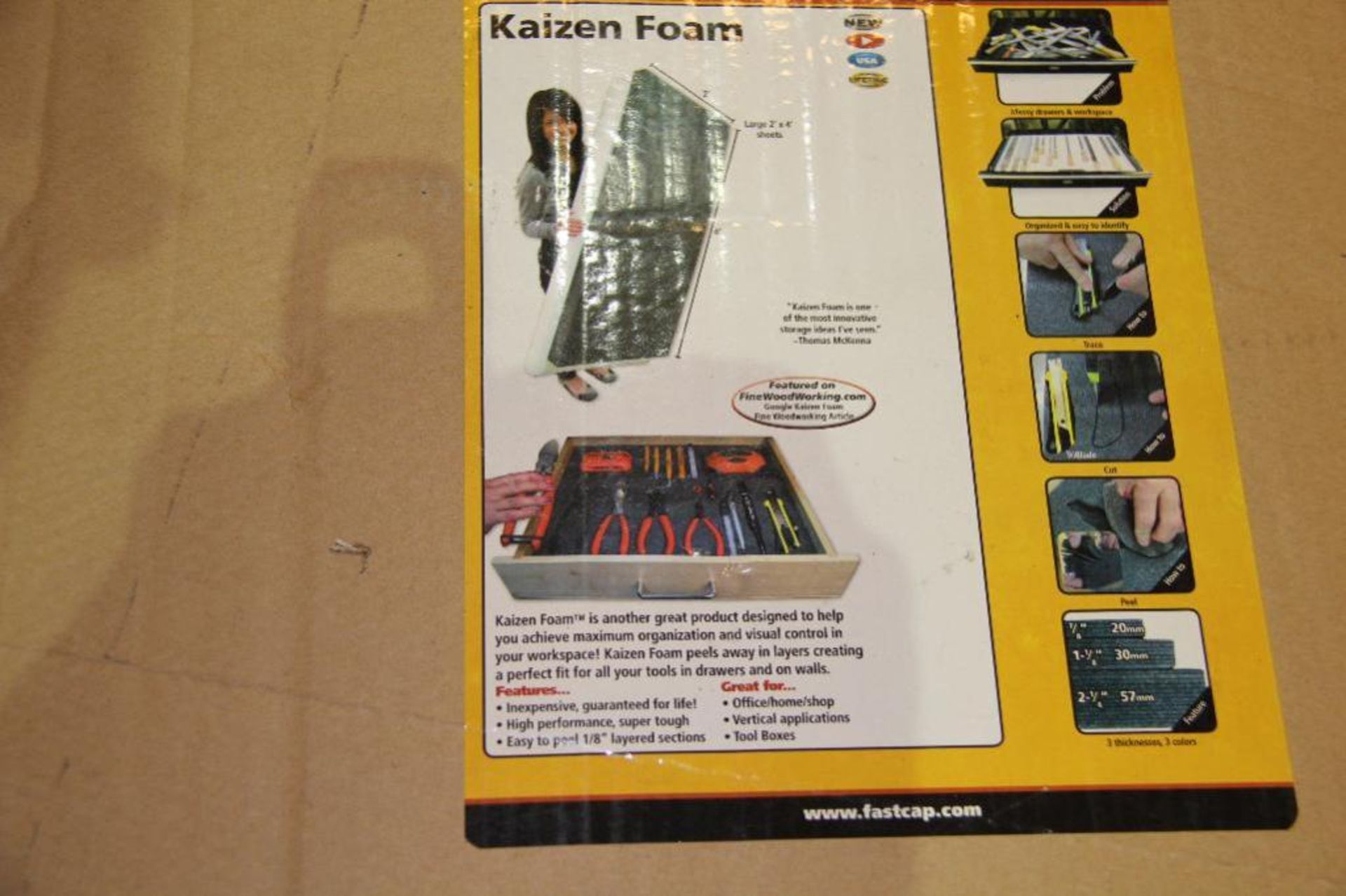 LOT: (4) New Kaizen Foam Sheets