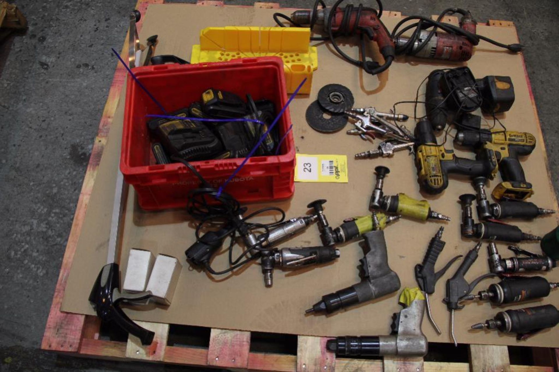 LOT: Power Tools including (2) Electric Drills, (3) Battery Operated Dewalt Drills with Battery - Image 2 of 2