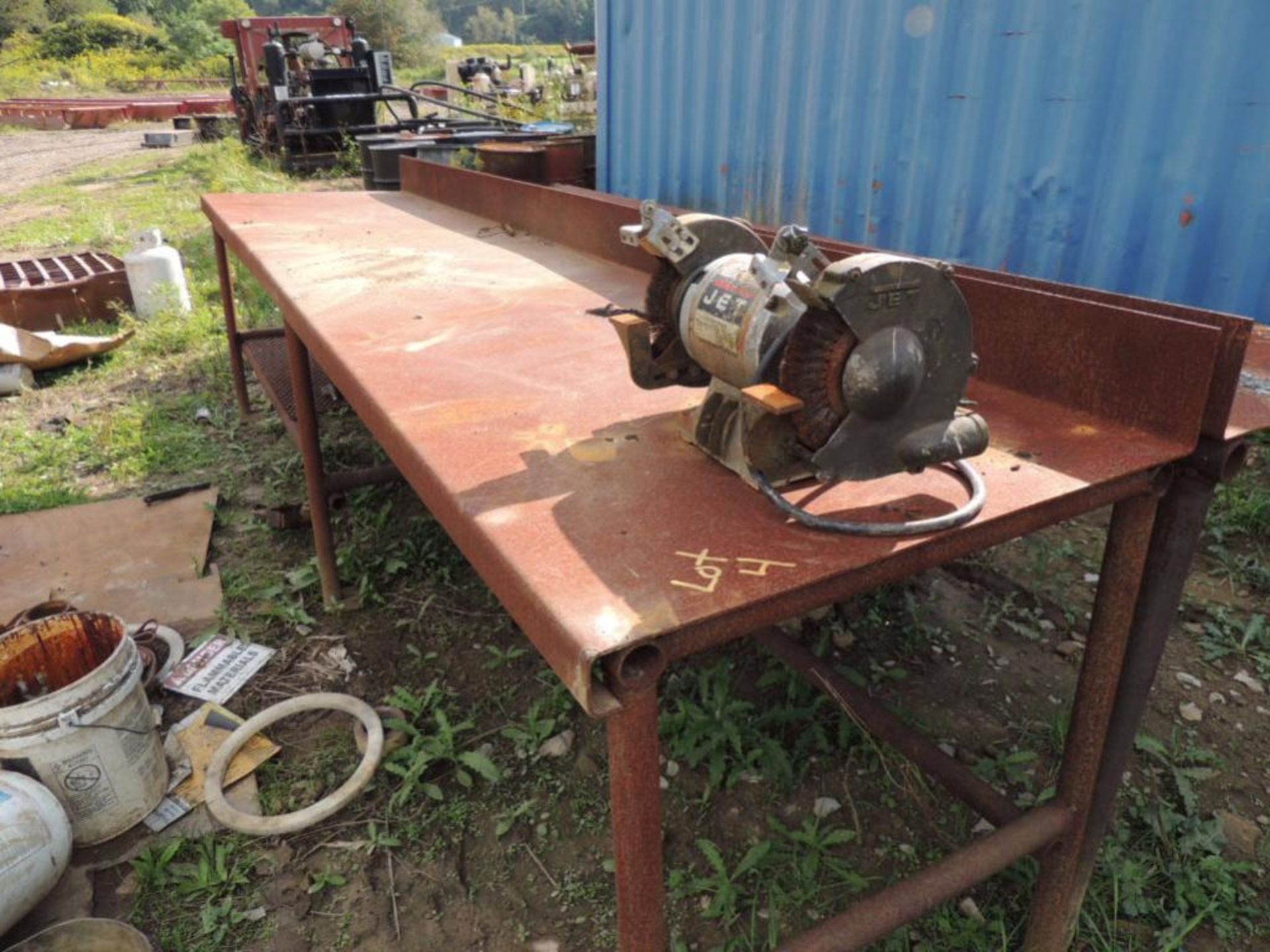 LOT: (2) Steel Work Benches, 33 in. x 12 ft.