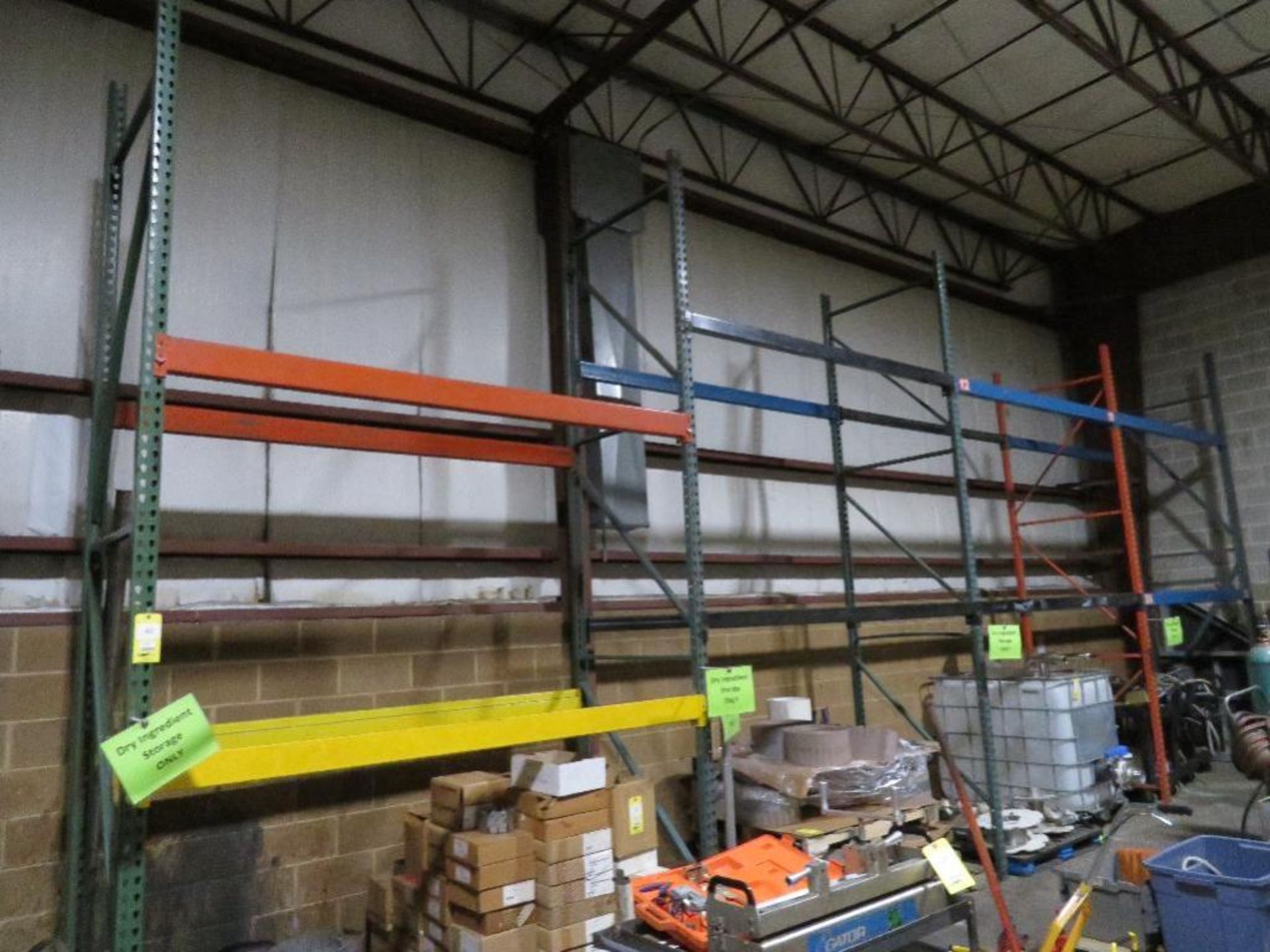 LOT: (4) Sections Pallet Rack, 14 ft. x 8 ft. x 42 in.