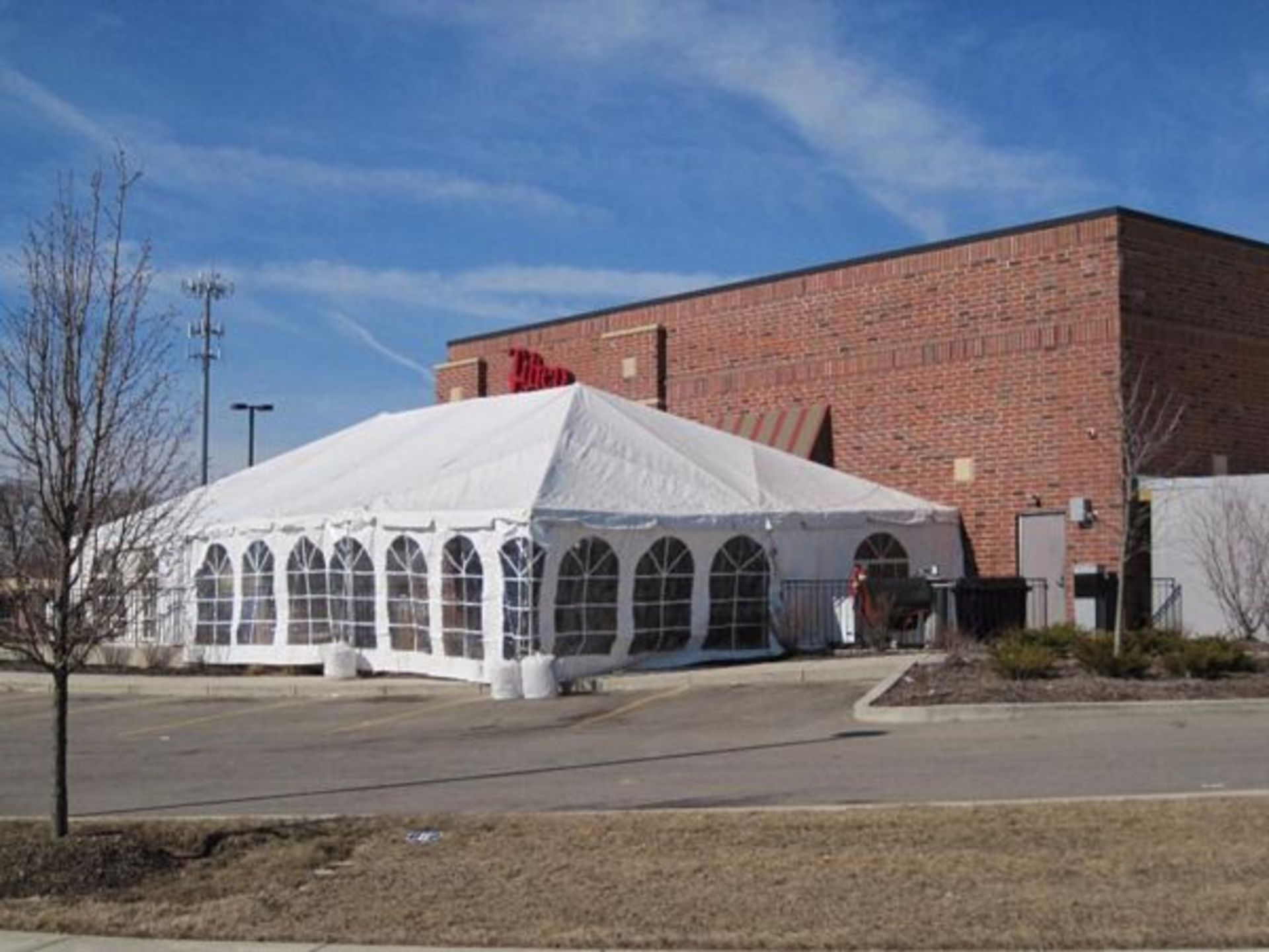 Anchor Industries 30 ft. x 60 ft. Fiesta Expandable Frame Tent, (2) 30 ft. x 15 ft. Ends, (2) 30 ft.