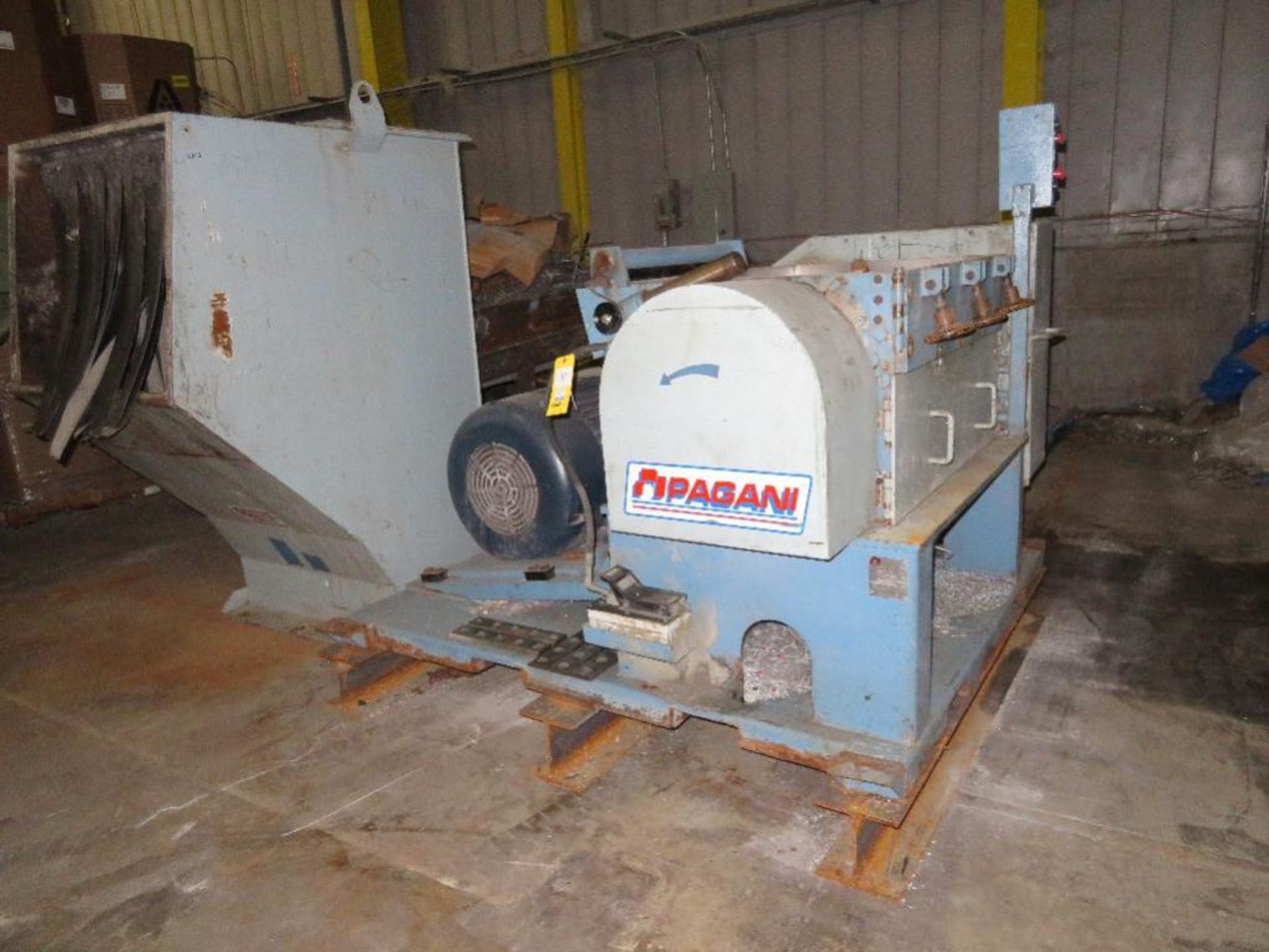 Pagani 26 in. x 36 in., 125 HP Granulator Model 4090.FAP, S/N 4090.04.2852, with Gravity Feed Chute - Image 2 of 2