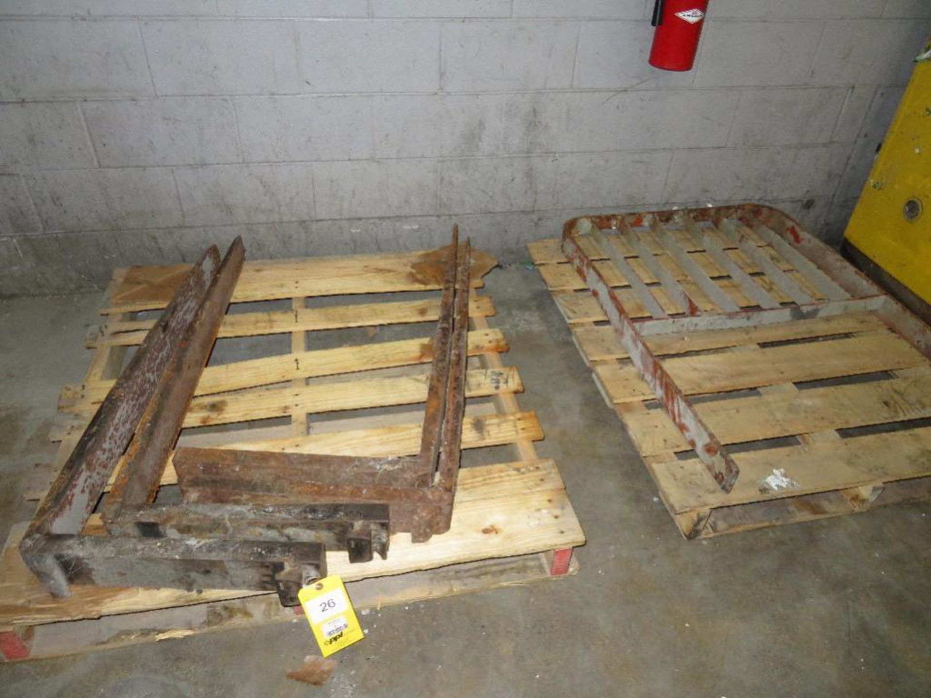 LOT: Forklift Mast Guard, (2) Sets 42 in. Forks