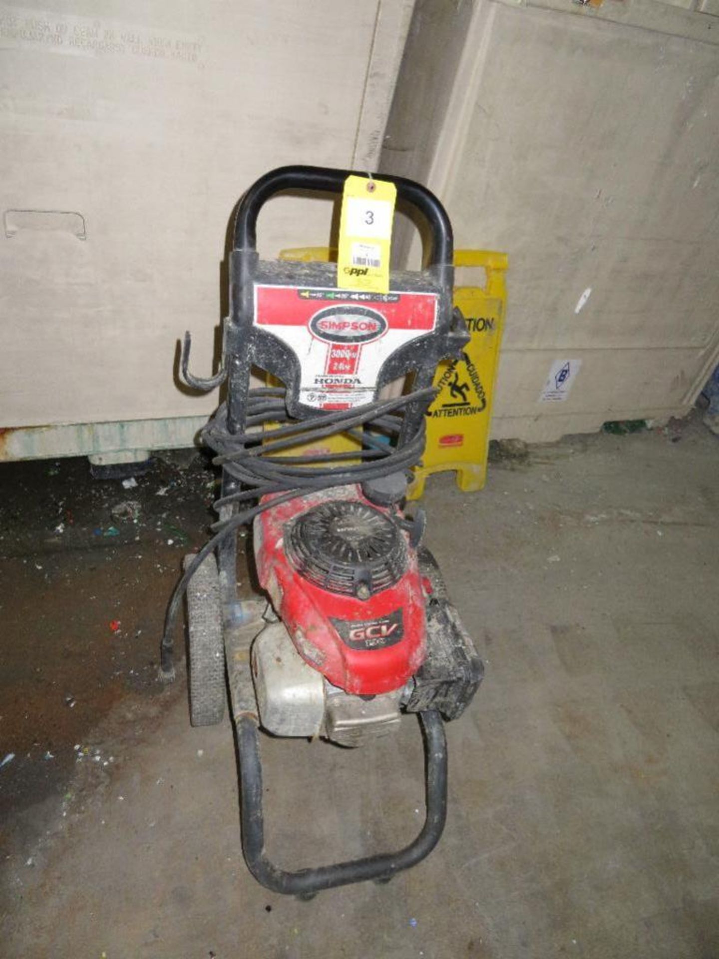 Gas Powered Pressure Washer, Honda GCV 190 Motor (no wands or hose)