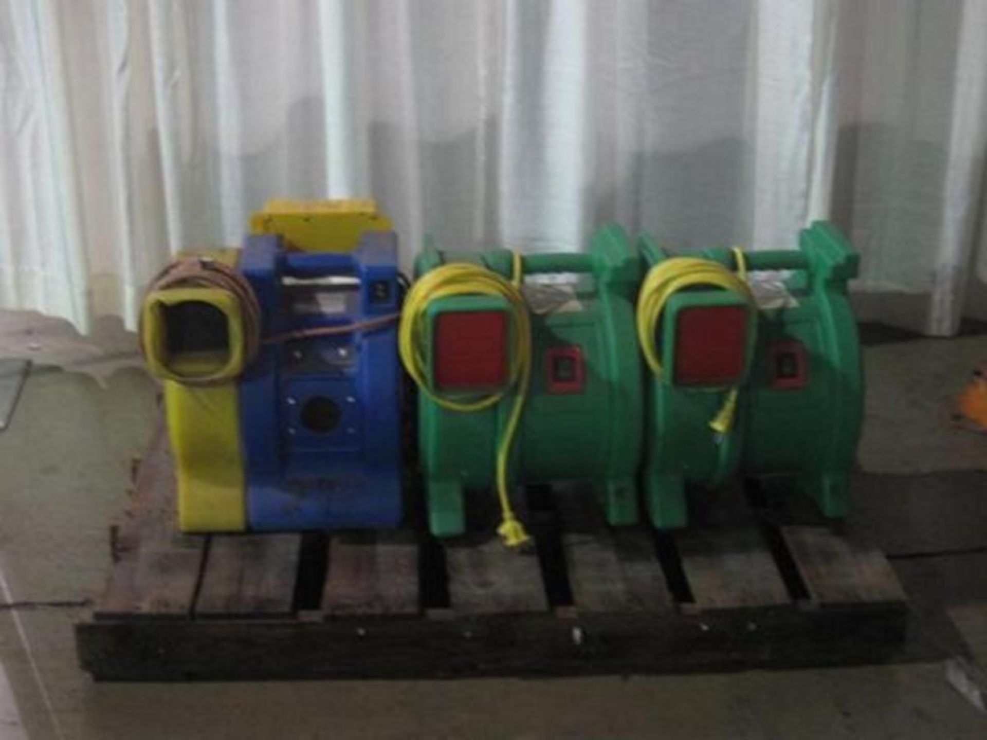 LOT: (2) 1.5 HP Blowers, (1) 1 HP Blower