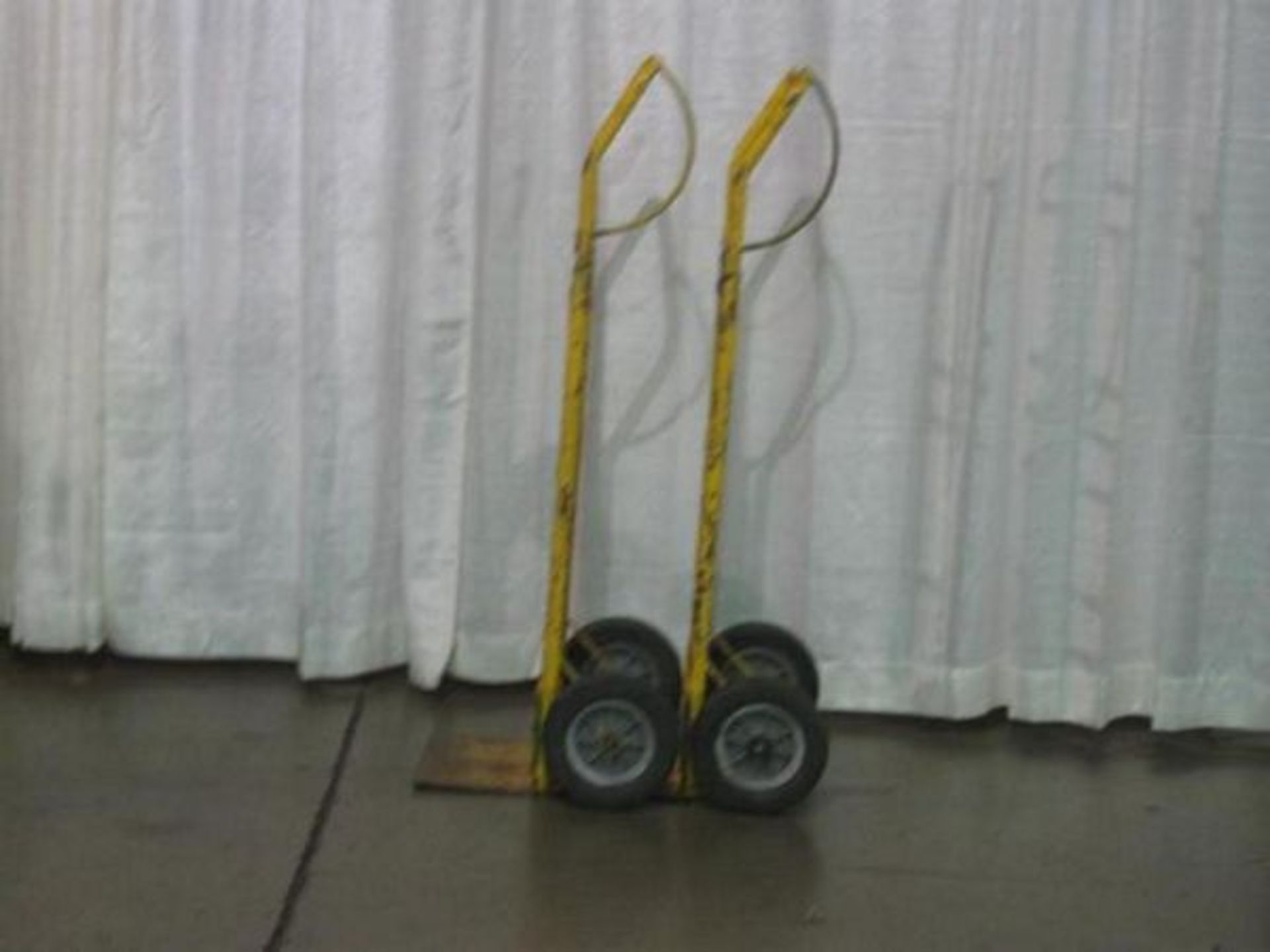 LOT: (2) Yellow 2-Wheel Dollies