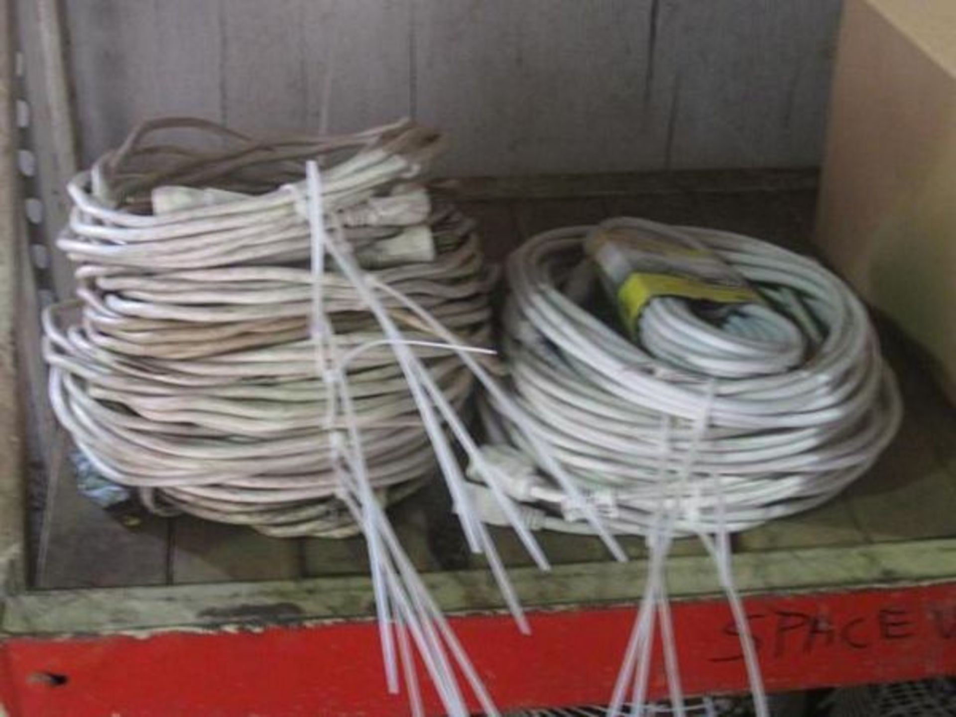LOT: (18) 20 ft. White Extension Cords