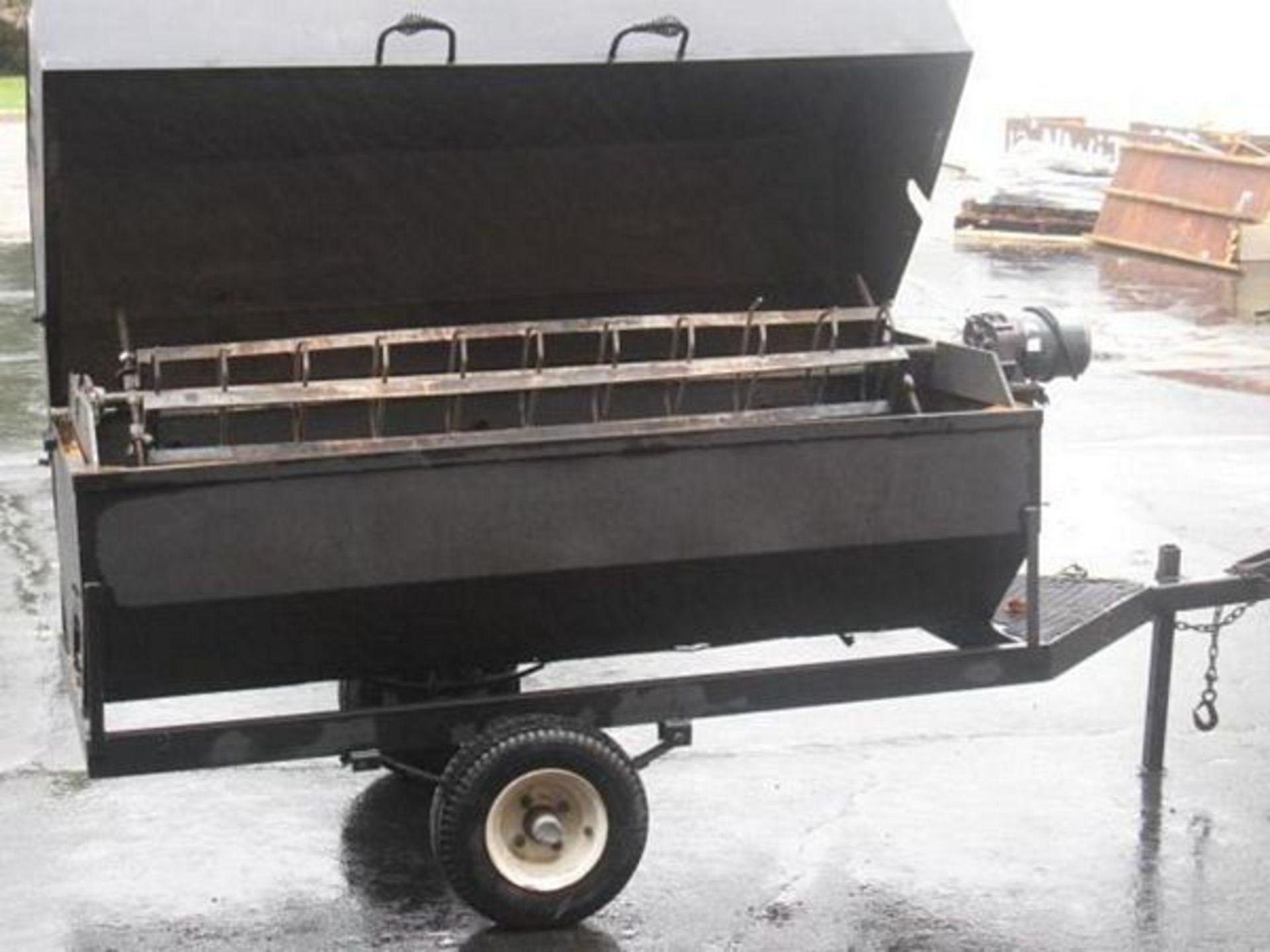 30 in. x 60 in. Tow-Behind Charcoal Pig Roaster