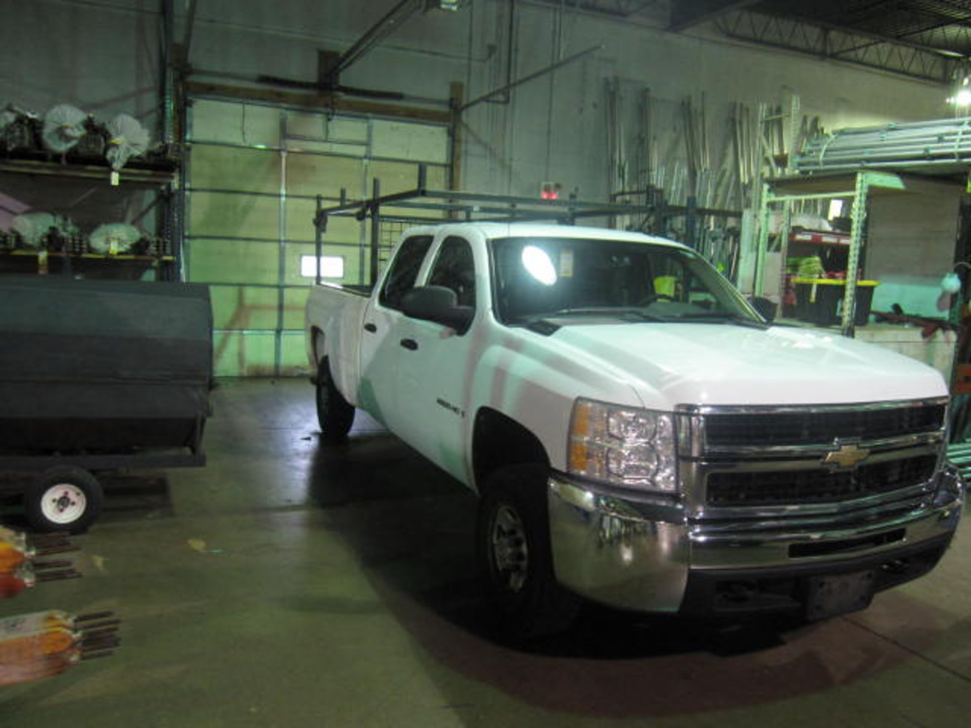 2007 Chevrolet Crew Cab Pick-up Truck, with Rack & Lift Gate, 2500 HD, VIN 1GCHC23K27F524910, 127,32