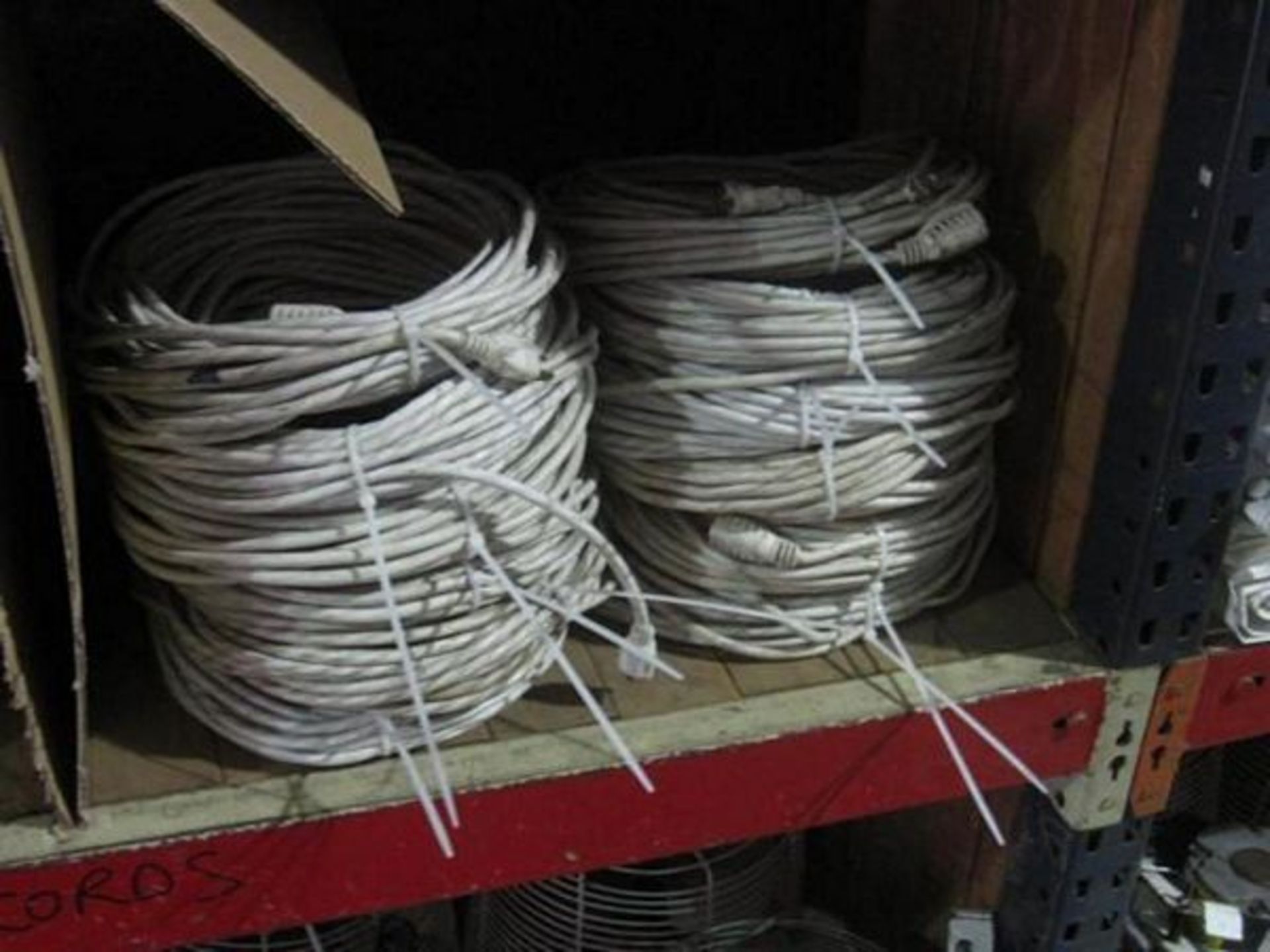 LOT: (12) 80 ft. White Extension Cords