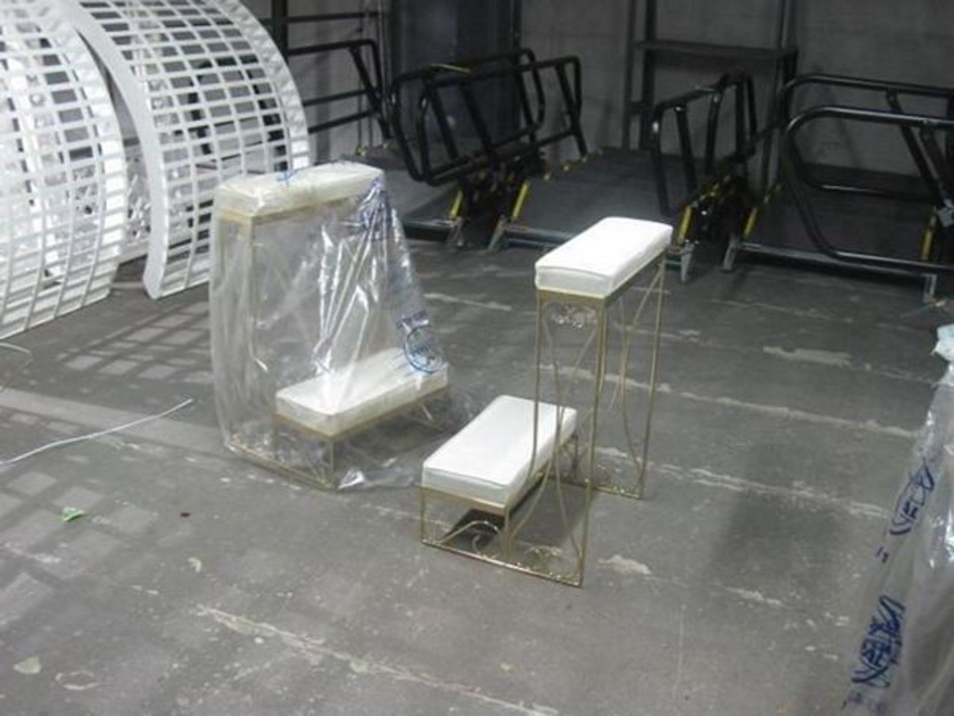 LOT: (2) Brass Kneeling Benches