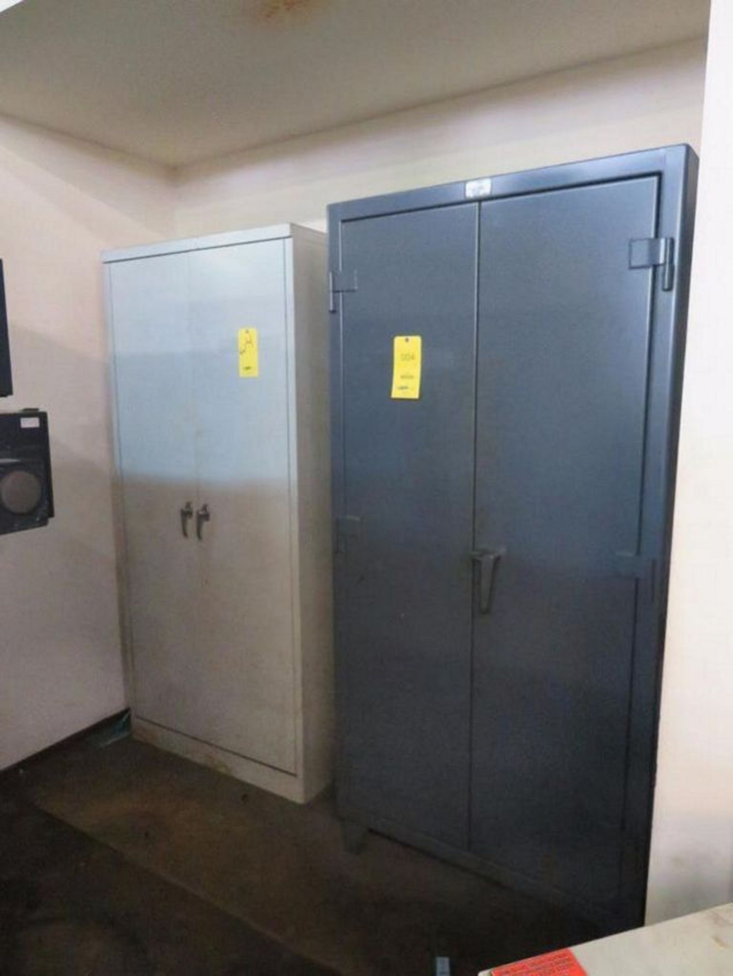 LOT: Strong Hold Heavy Duty Lockable Steel Cabinet with Contents & Steel Storage Cabinet (Building #