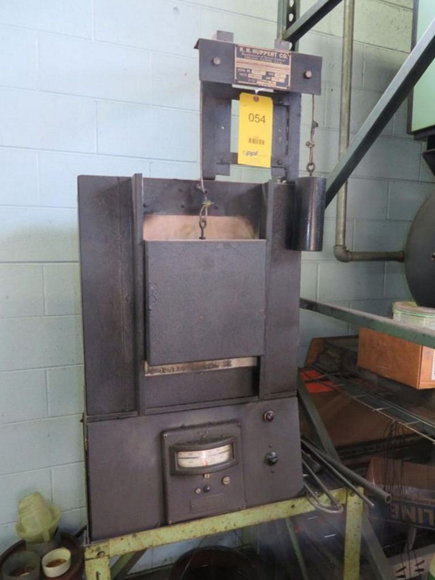 Huppert Electric Guillotine Door Heat Treat Oven Model 11DMPC, S/N 620, Type ST, 4 kw (Building #2)