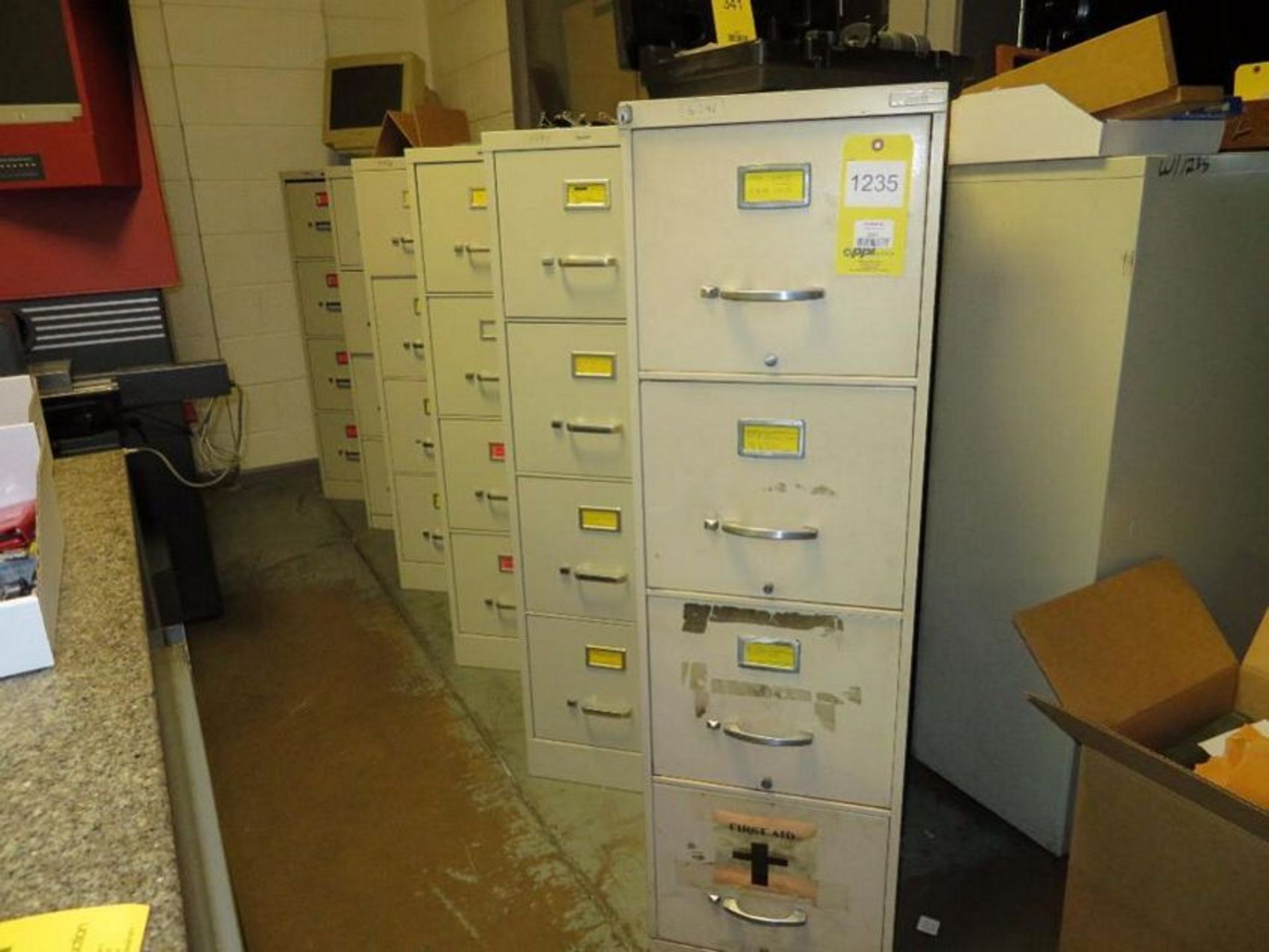 LOT: (7) 4-Drawer File Cabinets (Building #1)