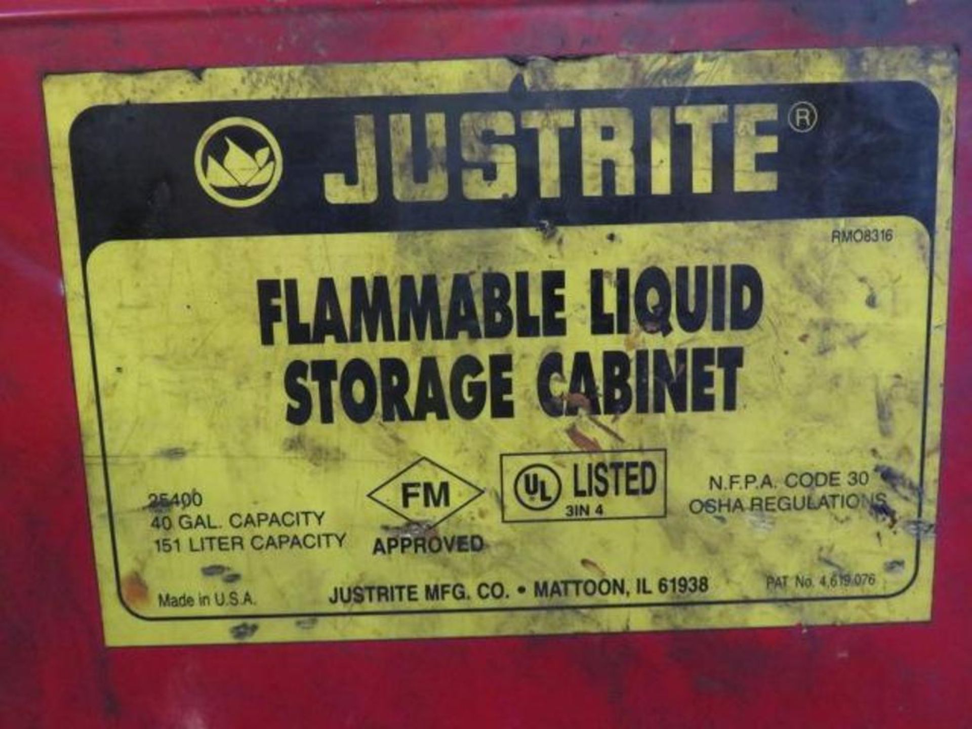 Eagle 45 Gallon Safety/Flammable Storage Cabinet Model 1947 - Image 2 of 2