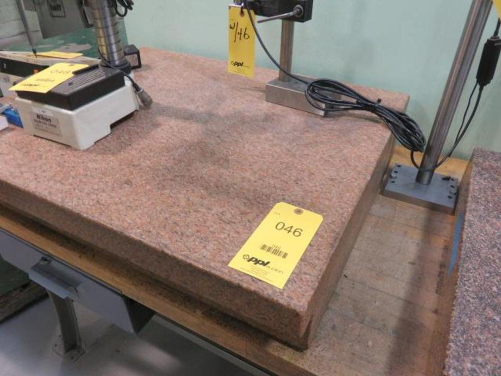 LOT: 30 in. x 36 in. x 6 in. Granite Surface Plate with Magnescale Indicator, Sony LT-20 Digital Rea - Image 2 of 2