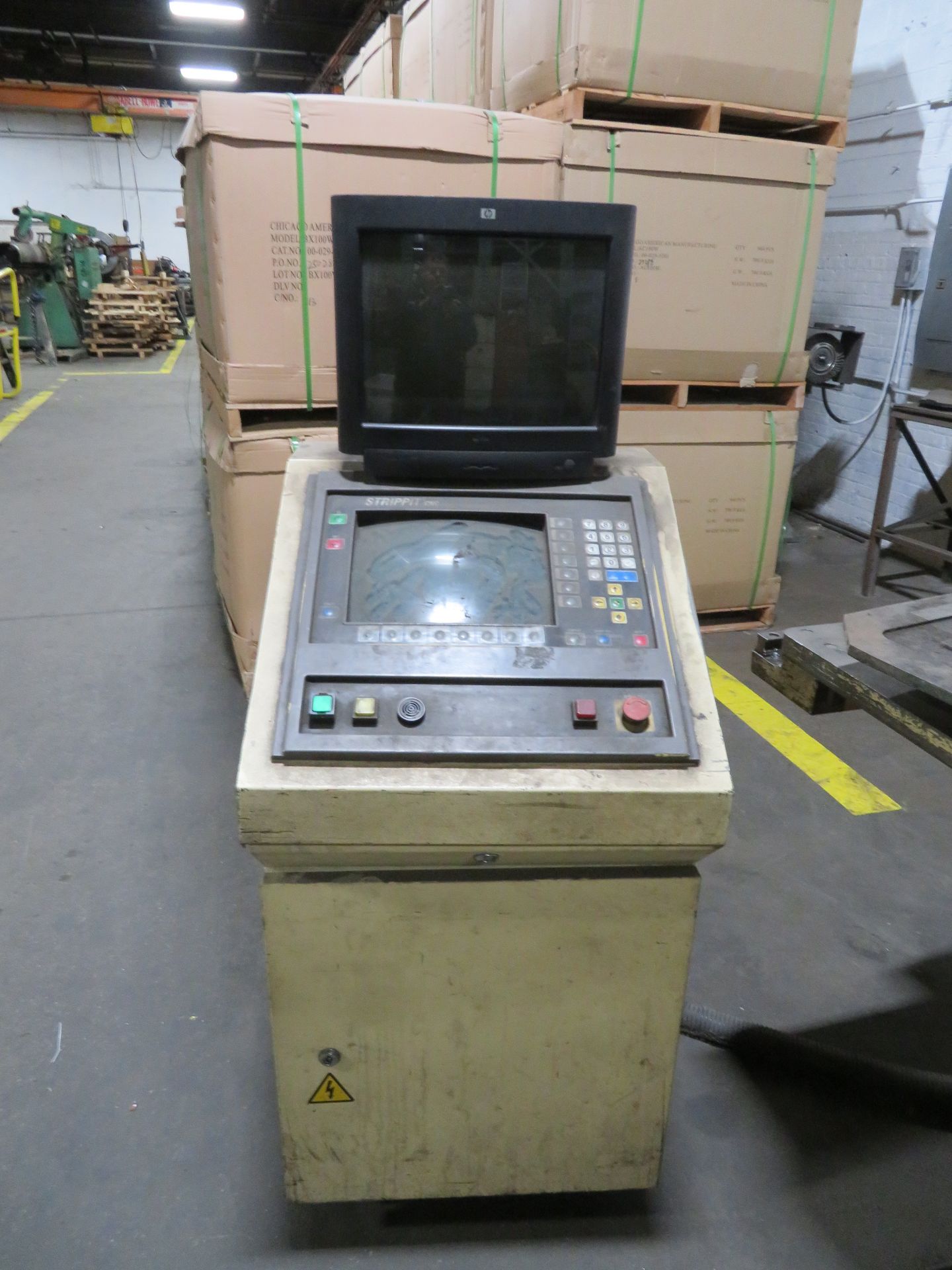 Strippit CNC Punch Model Super 750SG, 50 in. x 56 in. Work Table with Feed Bar, 30 in. Throat, - Image 2 of 4