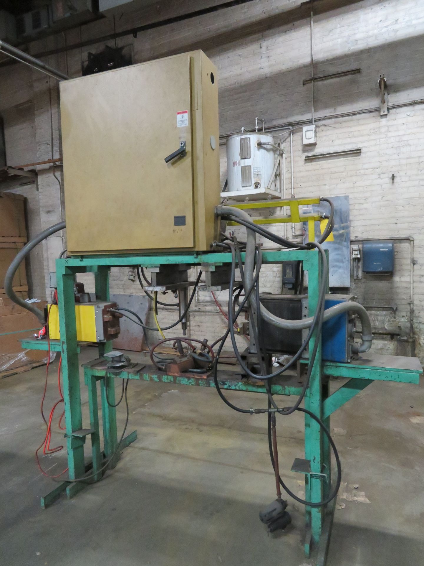 2-Head Custom Spot Welder, (1) Head Missing, (2) Transformers, Entron Timer & Controls (as is) - Image 2 of 3