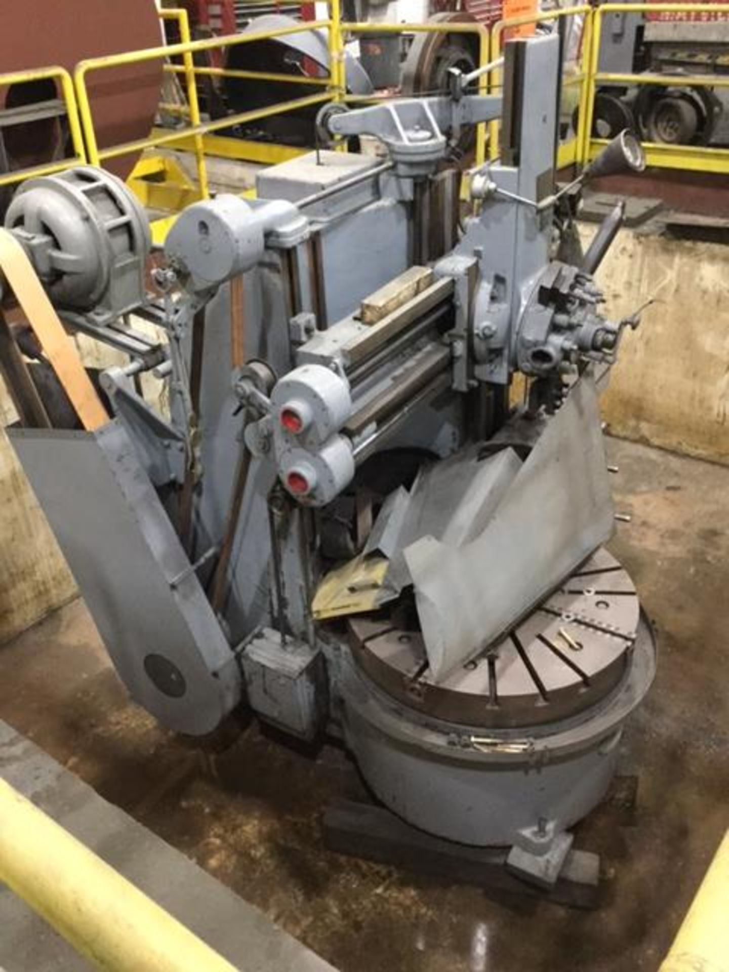 60" Bullard Vertical Turning Lathe, s/n: 12865, 54" Diameter table, 24" Side travel, 17" stroke in