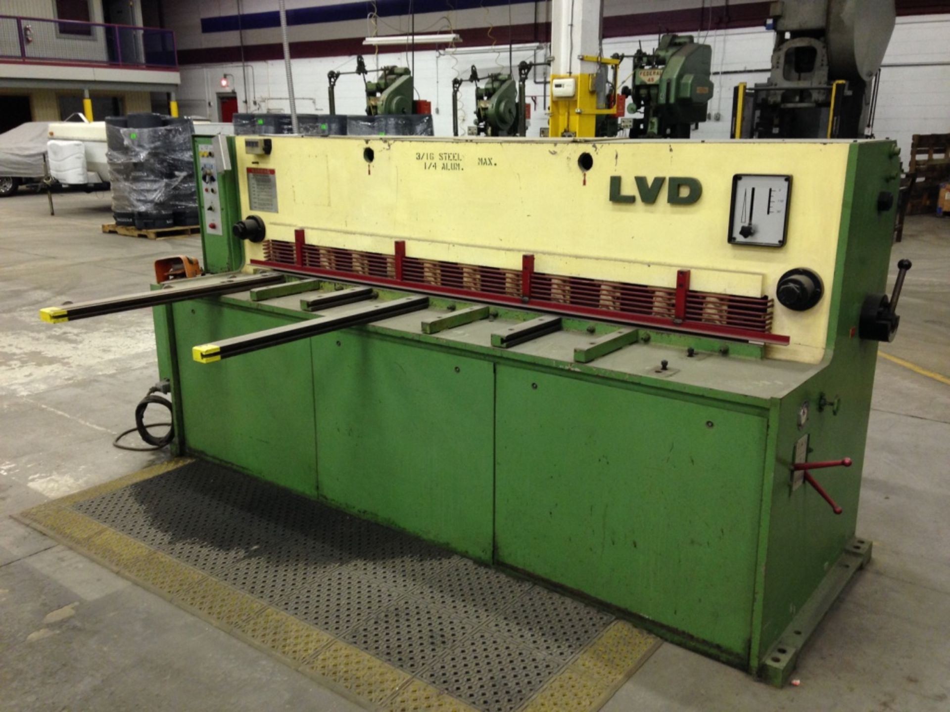 6' LVD Hydraulic Shear, Model 6-UH-18, Year: 1980, 3/16" MS, 1/4" Aluminum, Vasser, Michigan