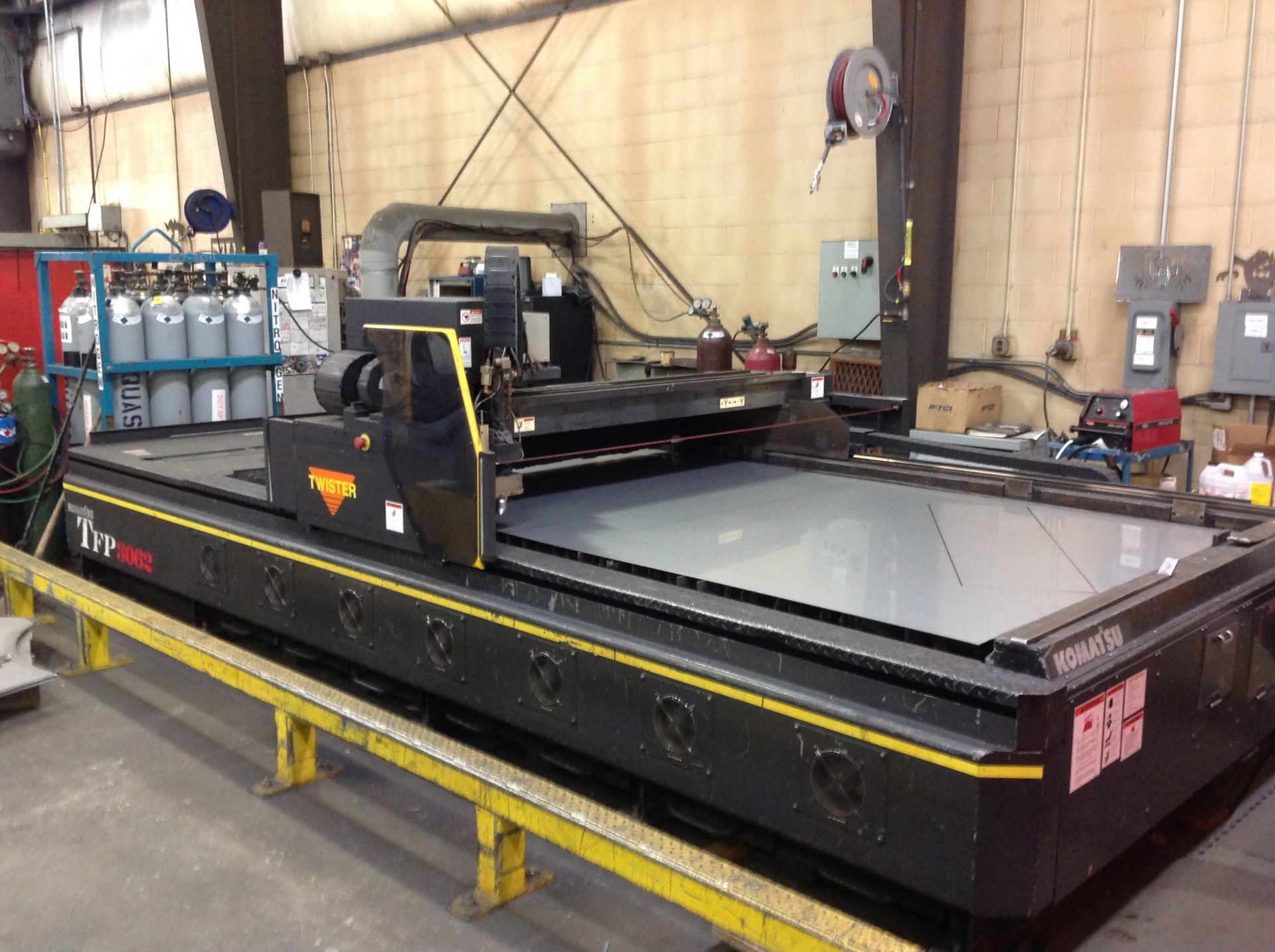 Komatsu CNC 6' x 12' Twister Fine Plasma Cutting System, s/n: 60017, Year: 2012, Model TFP 3062-