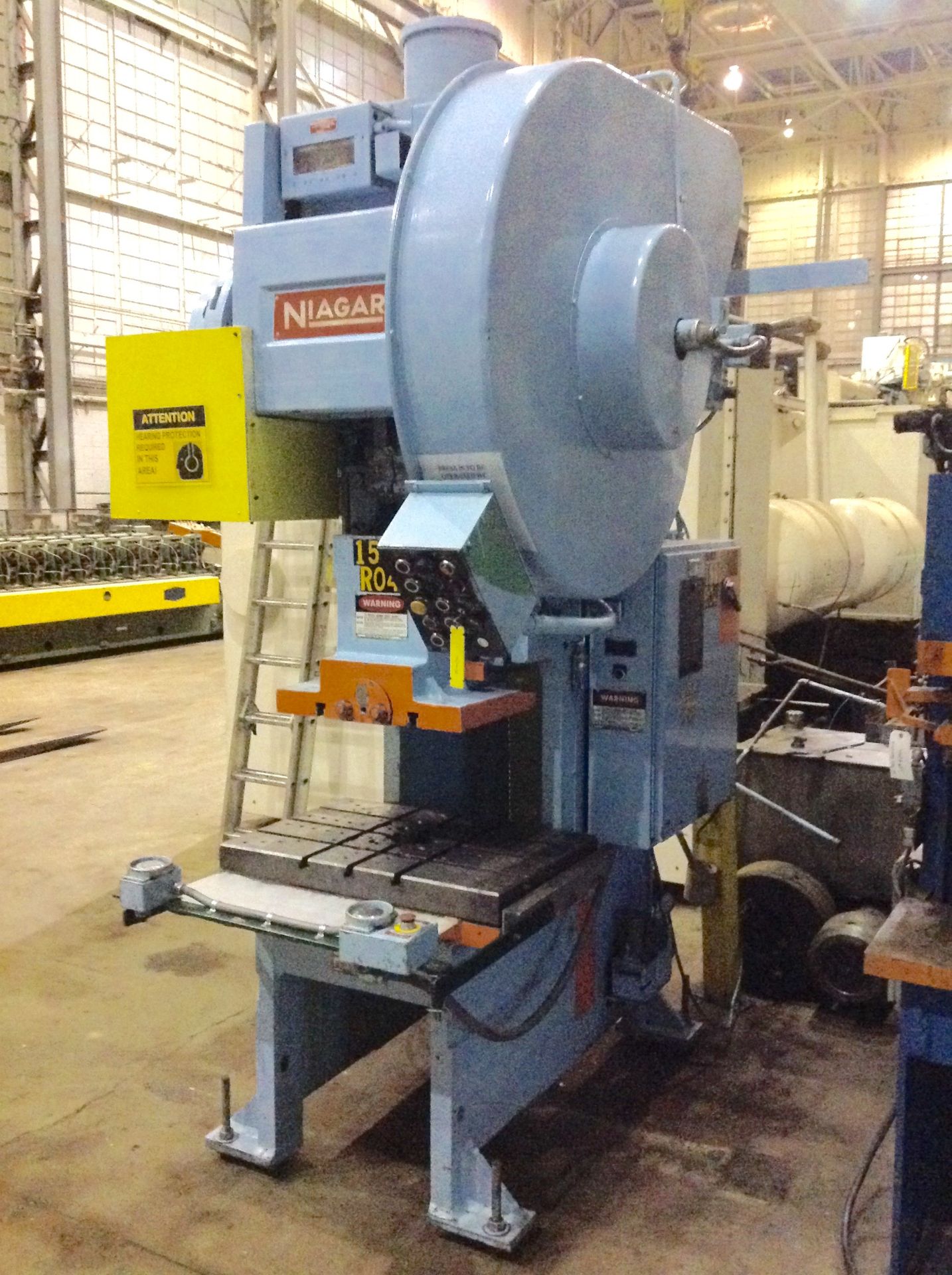 80 Ton Niagara Model M-75-OBS Press, s/n: P53035, 4" Stroke, 15.5" Shut Height, 3.38" Adjustment,