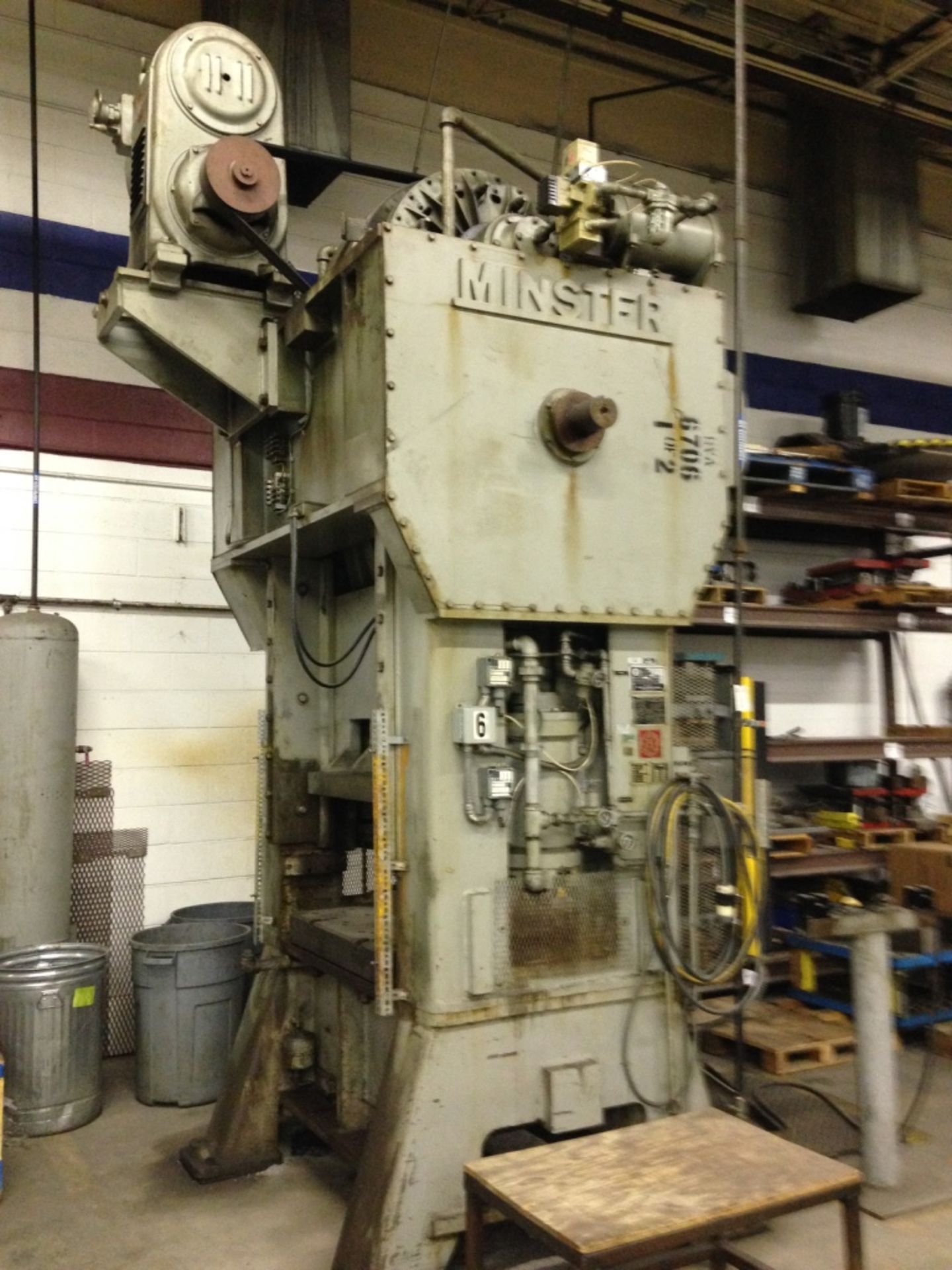 100 Ton Minster Model S2-100-36-36 Straight Side Press, s/n: 14358, Year: 1963, 6" Stroke, 22.5" - Image 3 of 7