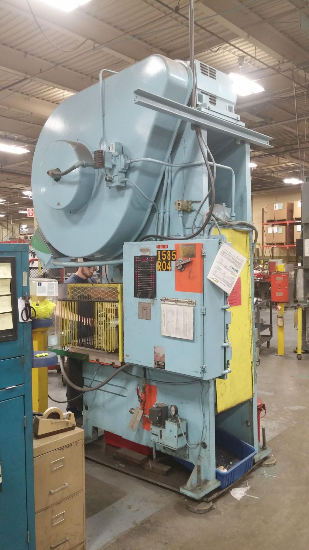 80 Ton Niagara Model M-75-OBS Press, s/n: P53035, 4" Stroke, 15.5" Shut Height, 3.38" Adjustment, - Image 3 of 9